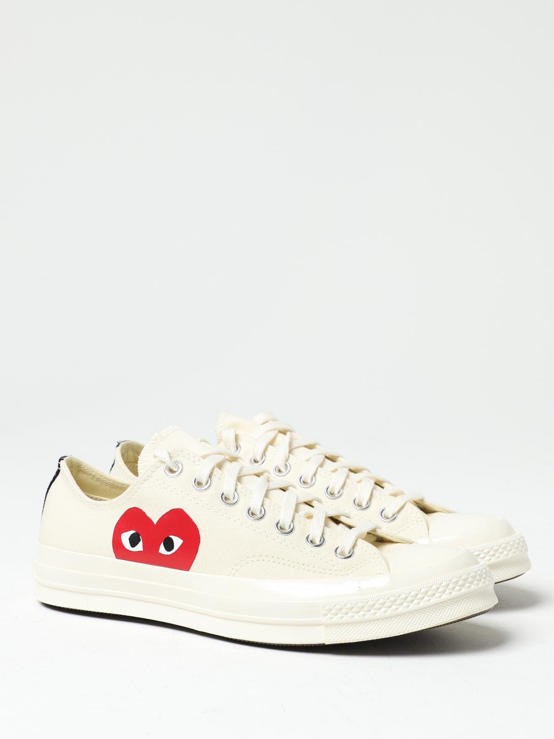 COMME DES GARÇON PLAY SNEAKERS: Shoes men Comme Des Garcons, White - Img 2