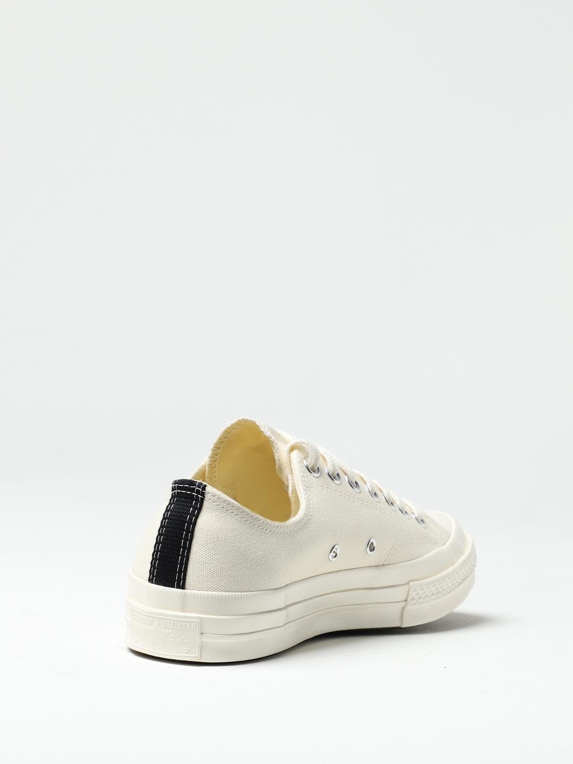 COMME DES GARÇON PLAY SNEAKERS: Shoes men Comme Des Garcons, White - Img 3