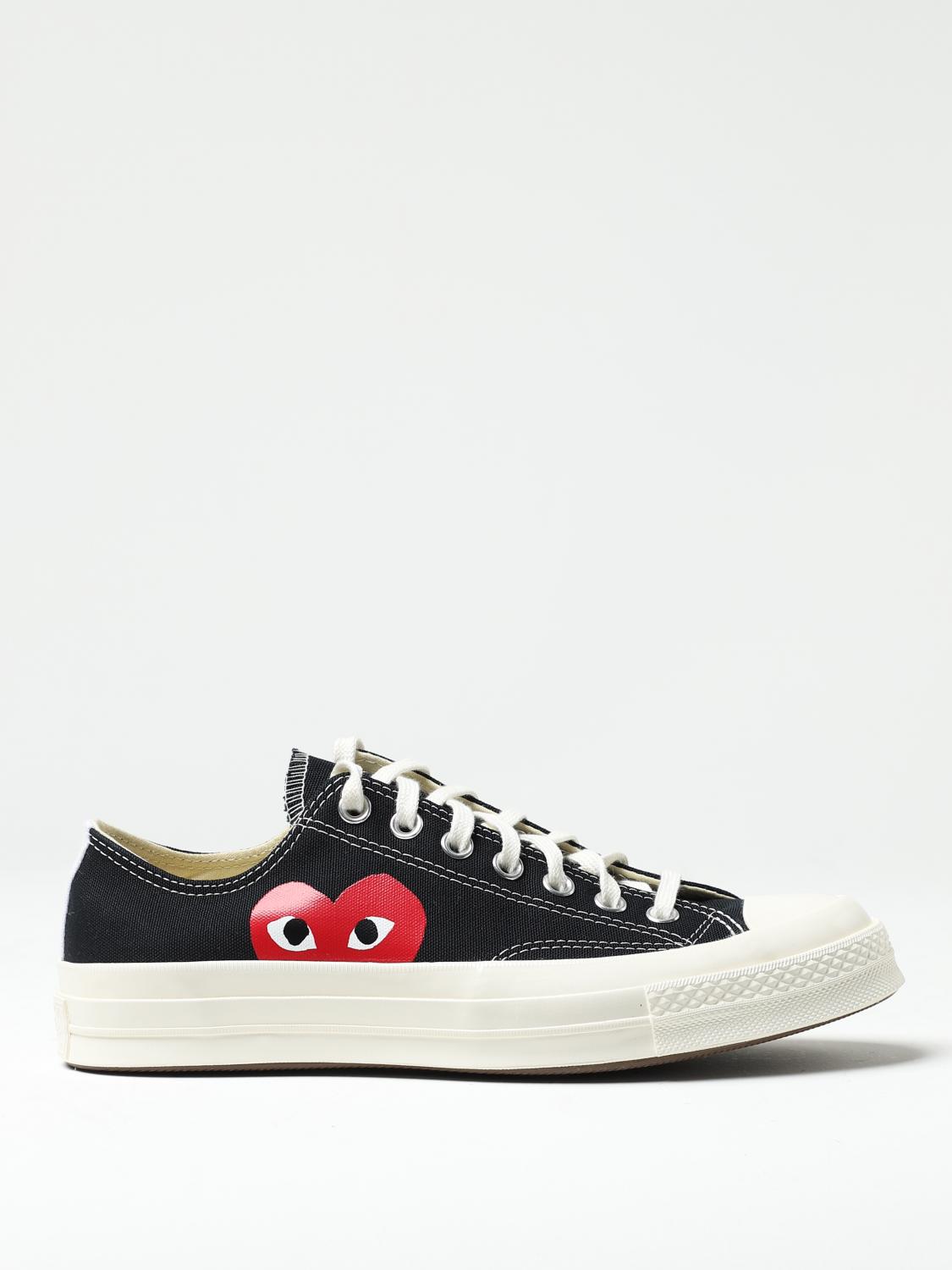 COMME DES GARÇON PLAY SNEAKERS: Shoes men Comme Des Garcons, Black - Img 1