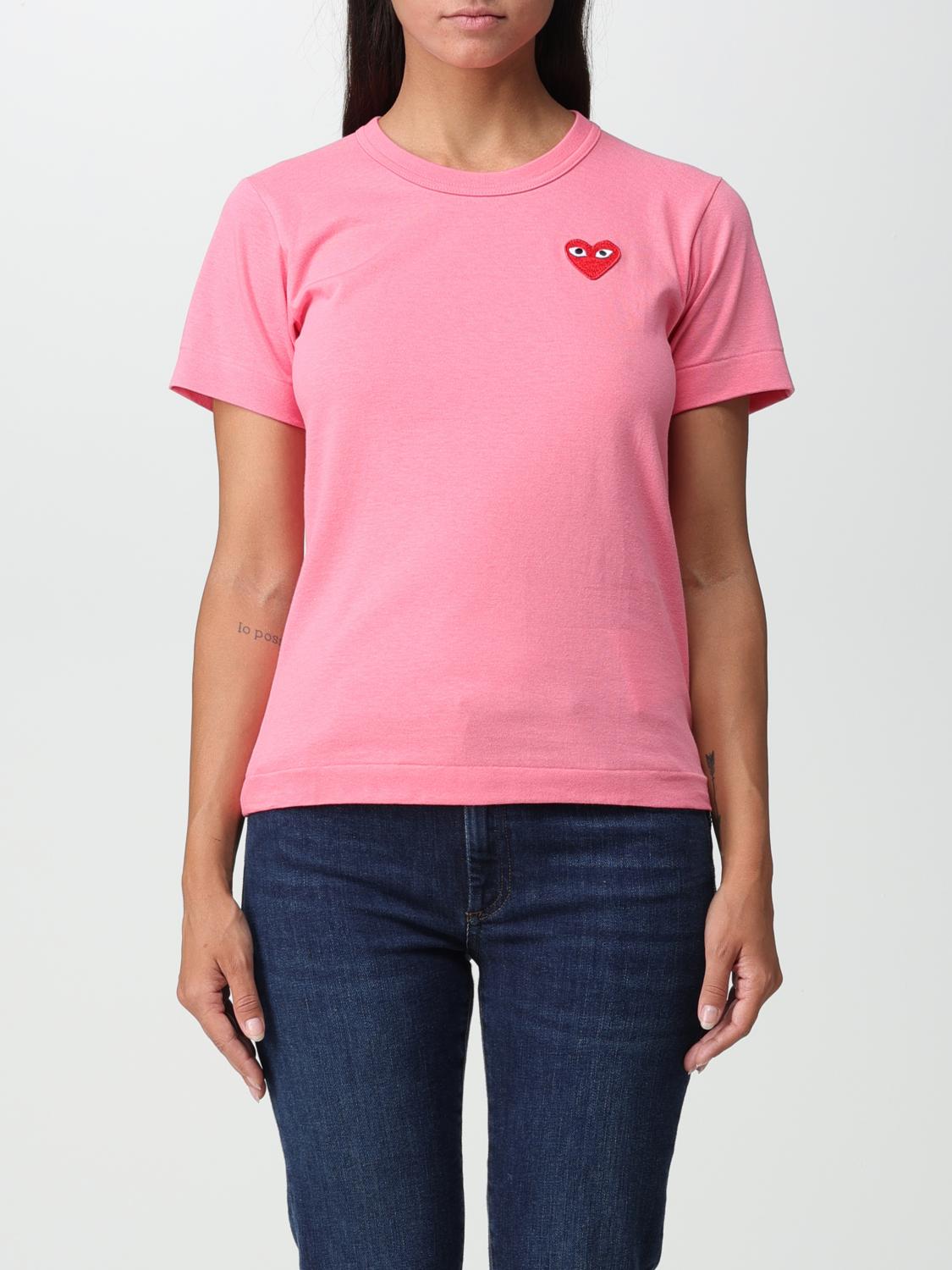 COMME DES GARCONS: T-shirt woman Pink Comme Des Garcons t