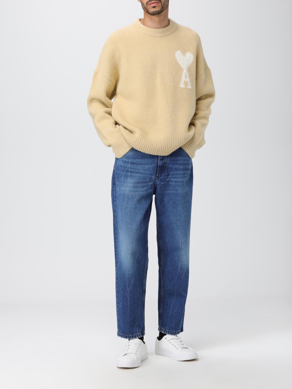 AMI PARIS SWEATER: Sweater men Ami Paris, Cream - Img 2