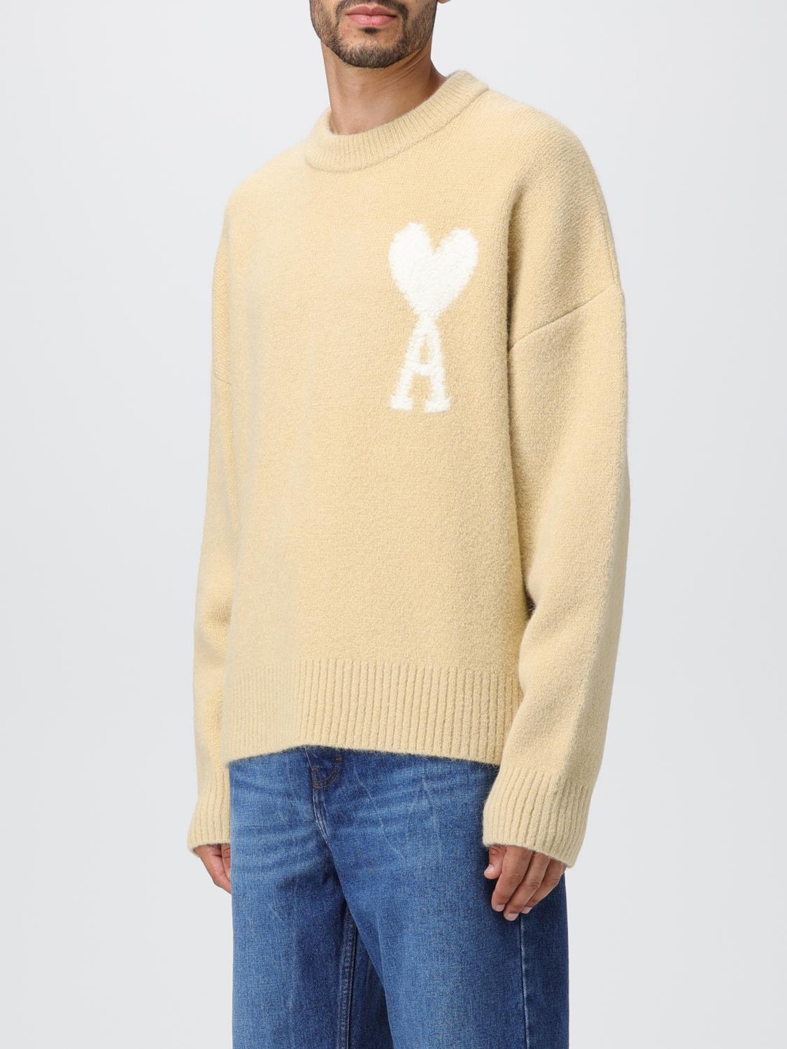 AMI PARIS SWEATER: Sweater men Ami Paris, Cream - Img 4