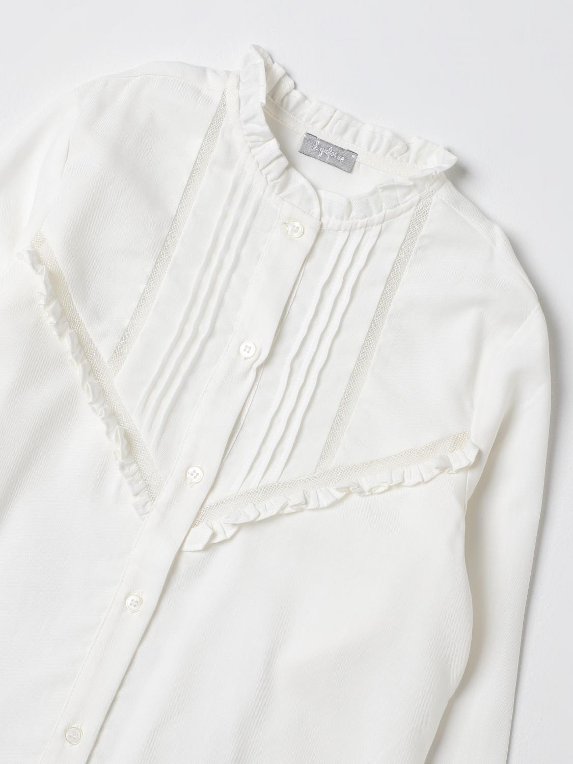 IL GUFO CAMISA: Camisa niños Il Gufo, Leche - Img 3