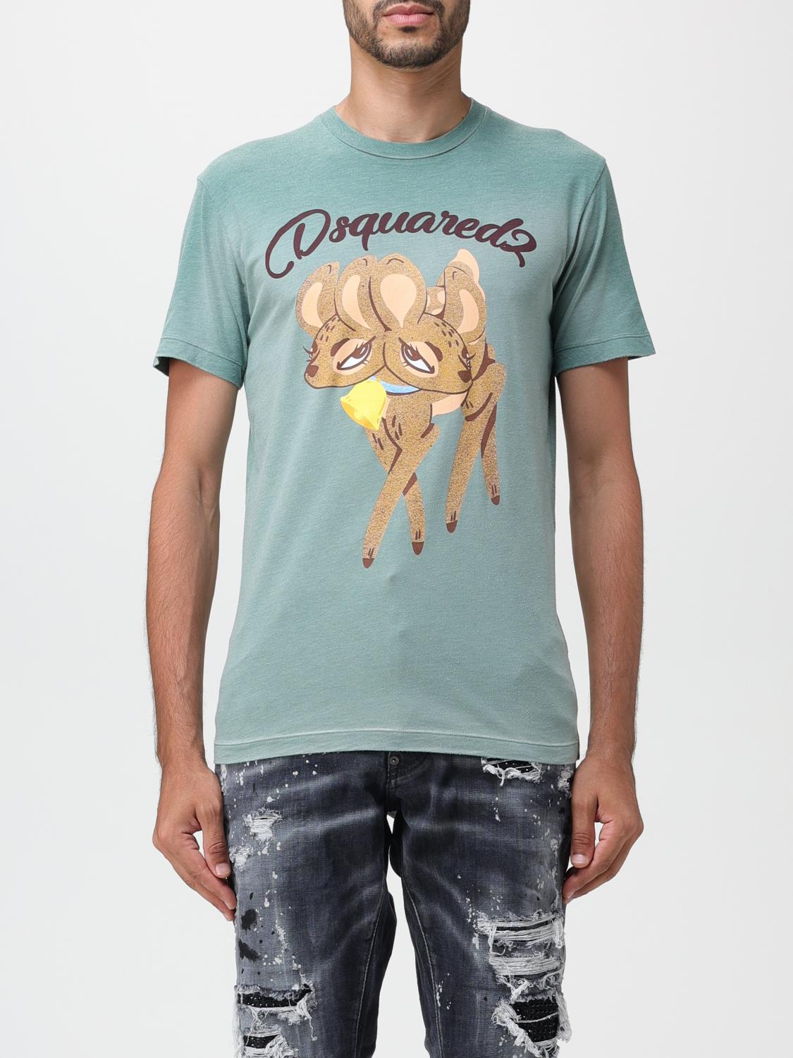 Dsquared2 Jeans Dsquared Green T Shirt DSQUARED2 T-Shirts And Tops
