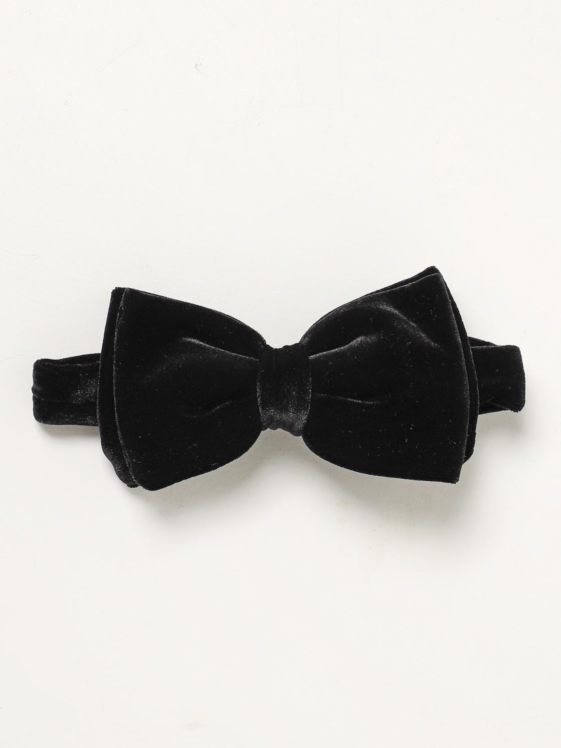 LARDINI PAPILLON: Papillon Lardini in velluto di cotone stretch, Nero - Img 1