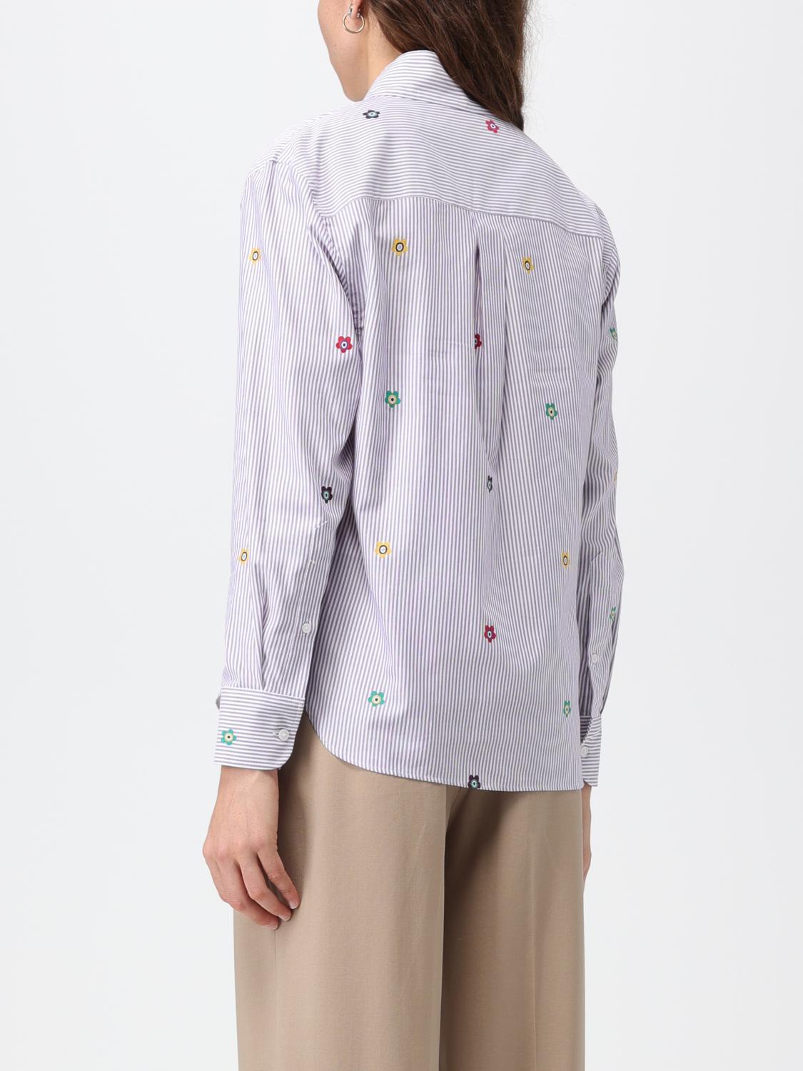 KENZO CAMICIA: Camicia Kenzo in cotone con ricami Boke Flower a contrasto, Viola - Img 2