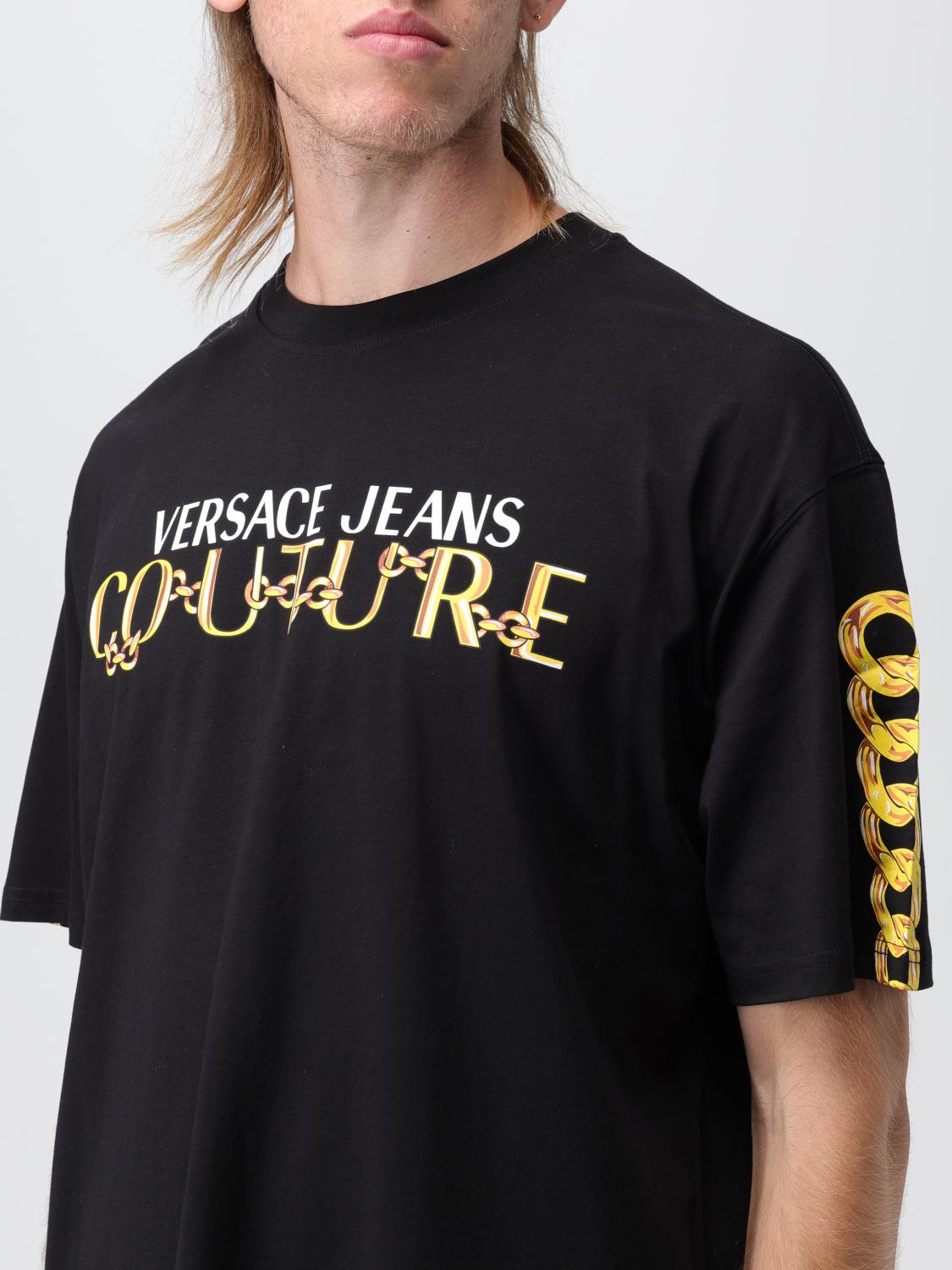 VERSACE JEANS COUTURE CAMISETA: Jersey hombre Versace Jeans Couture, Negro - Img 3