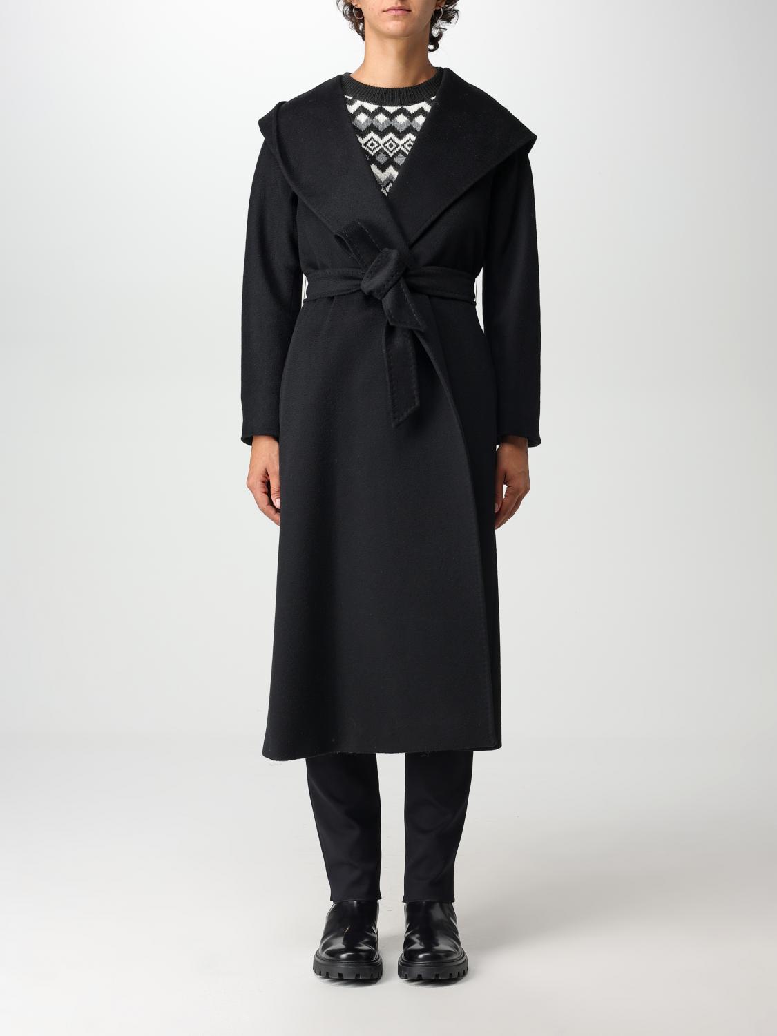 MAX MARA ABRIGO: Abrigo mujer Max Mara, Negro - Img 1