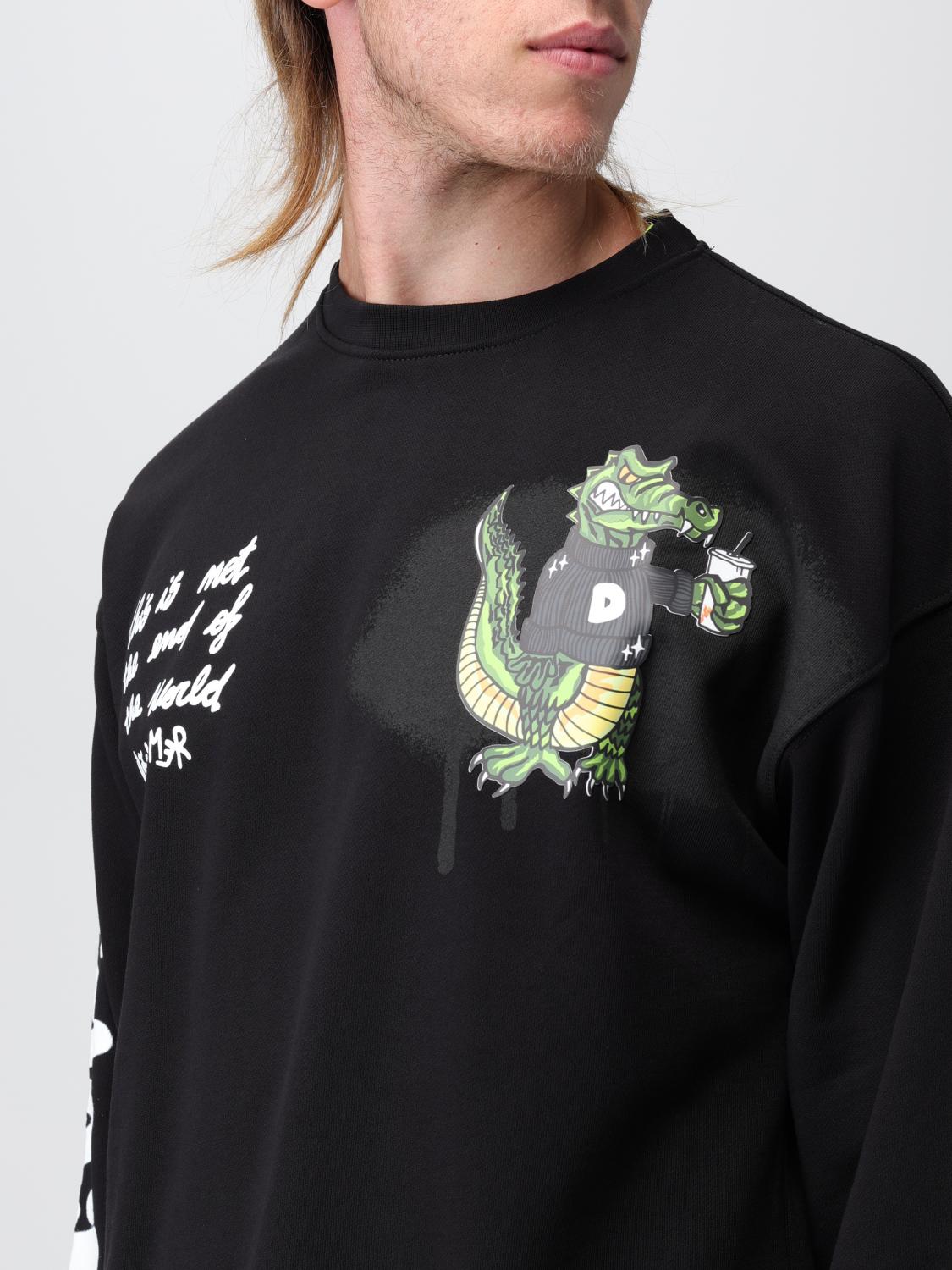 DISCLAIMER SWEATSHIRT: Sweater men Disclaimer, Black - Img 3