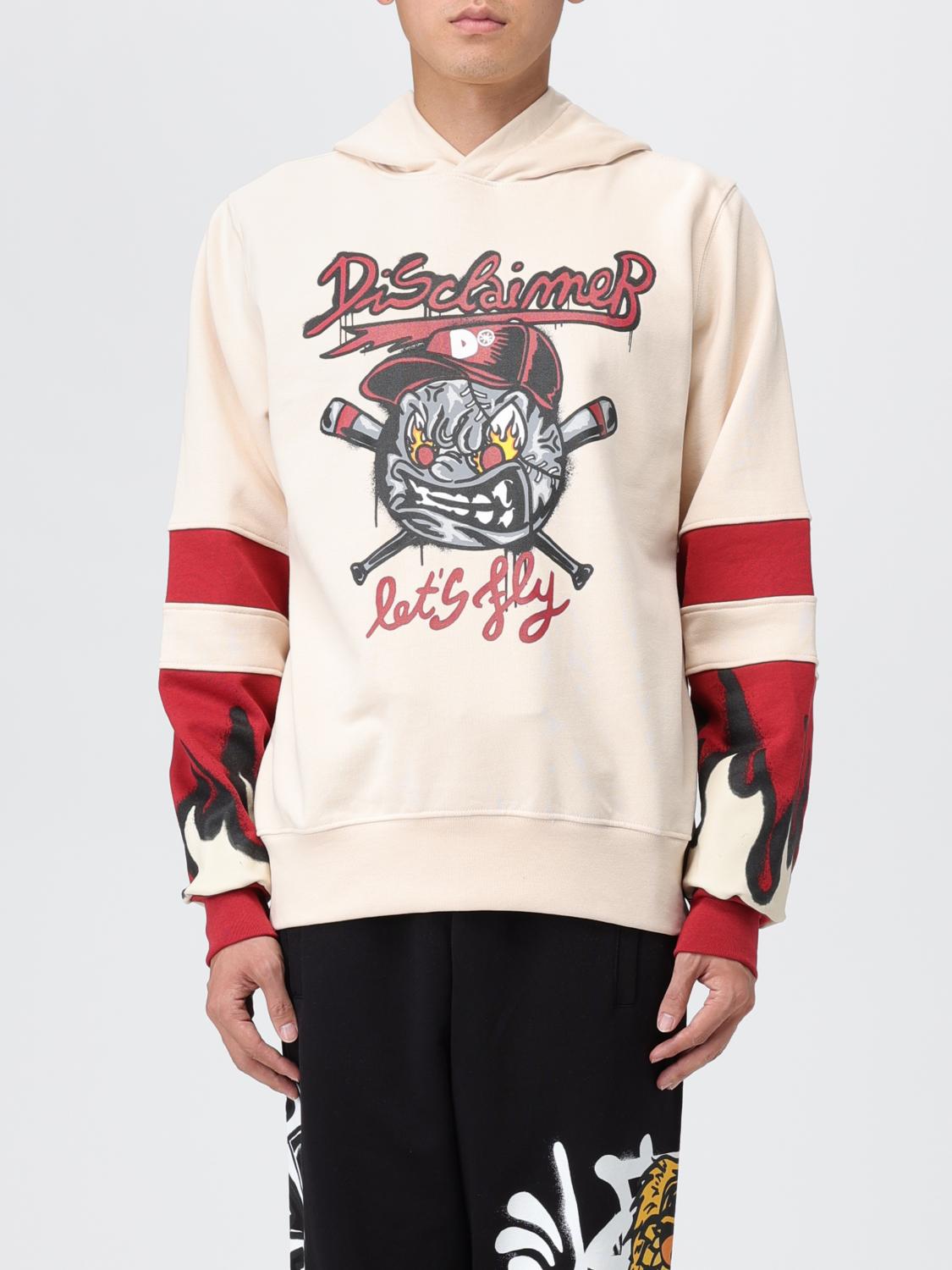 DISCLAIMER SWEATSHIRT: Pullover herren Disclaimer, Cream - Img 1