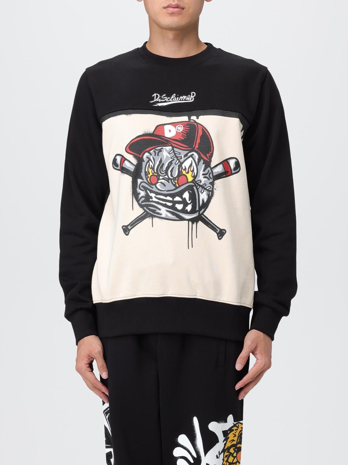 DISCLAIMER SWEATSHIRT: Sweater men Disclaimer, Black - Img 1