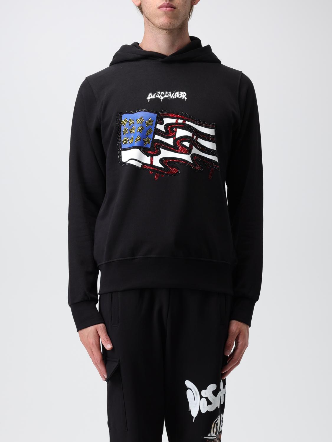 DISCLAIMER SWEATSHIRT: Sweater men Disclaimer, Black - Img 1