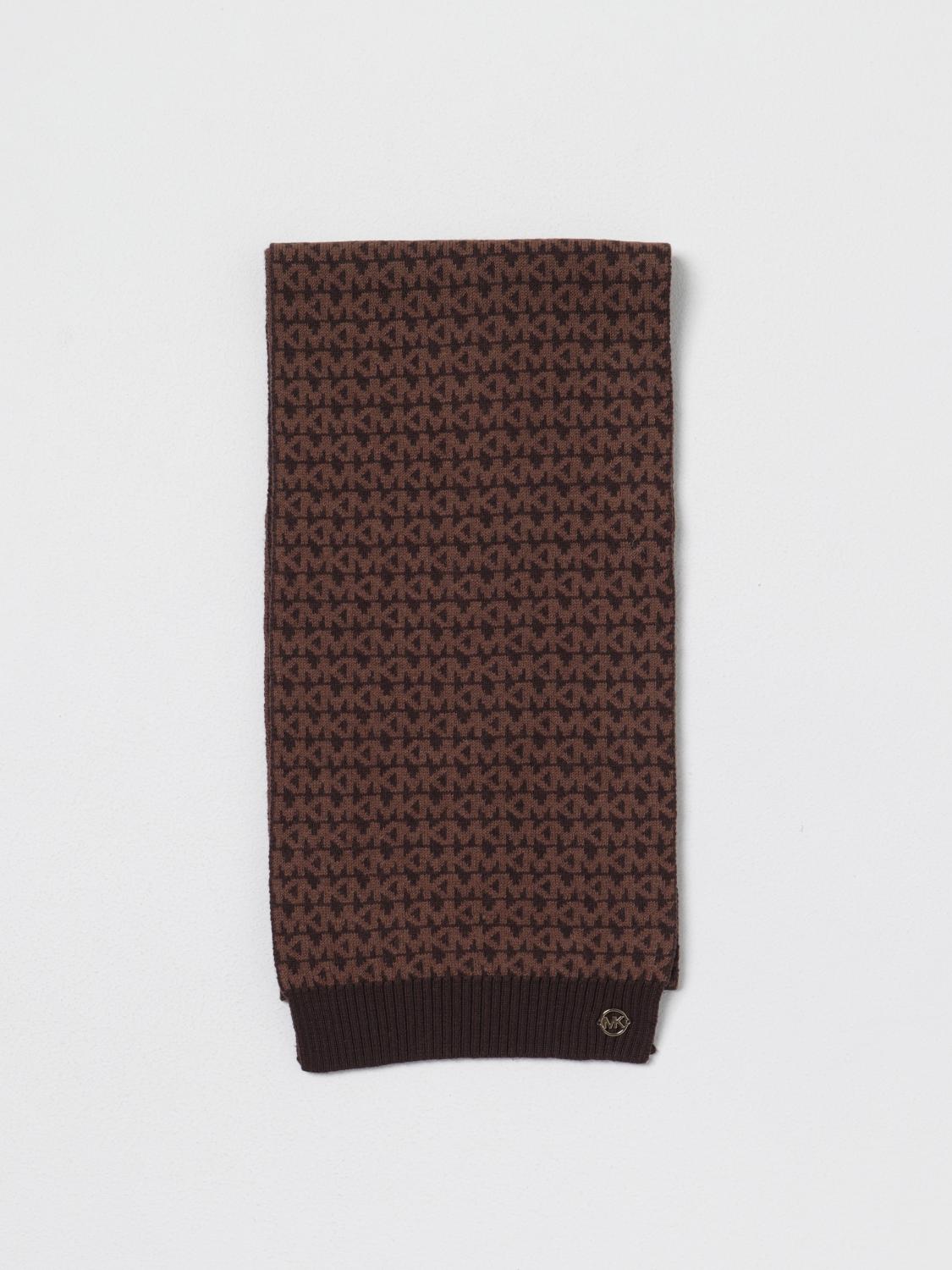 MICHAEL KORS: scarf in cotton and wool with all-over monogram