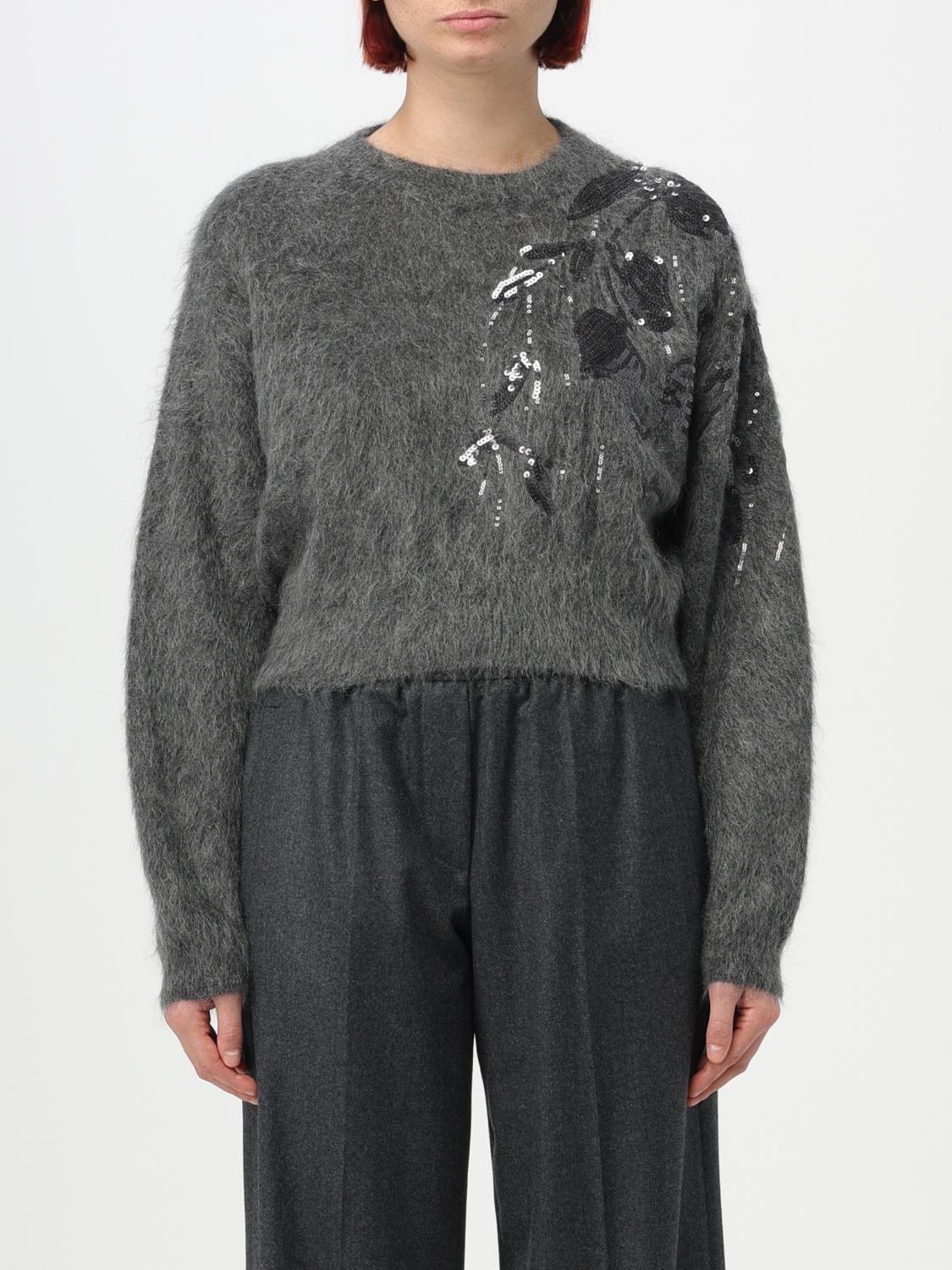 BRUNELLO CUCINELLI PULL: Pull femme Brunello Cucinelli, Plomb - Img 1