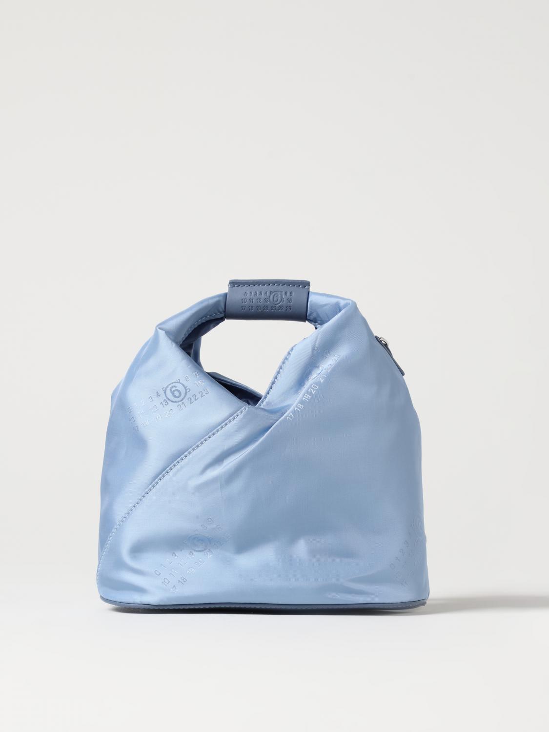 MM6 MAISON MARGIELA: Bolso de mano mujer Azul Claro Mini Bolso