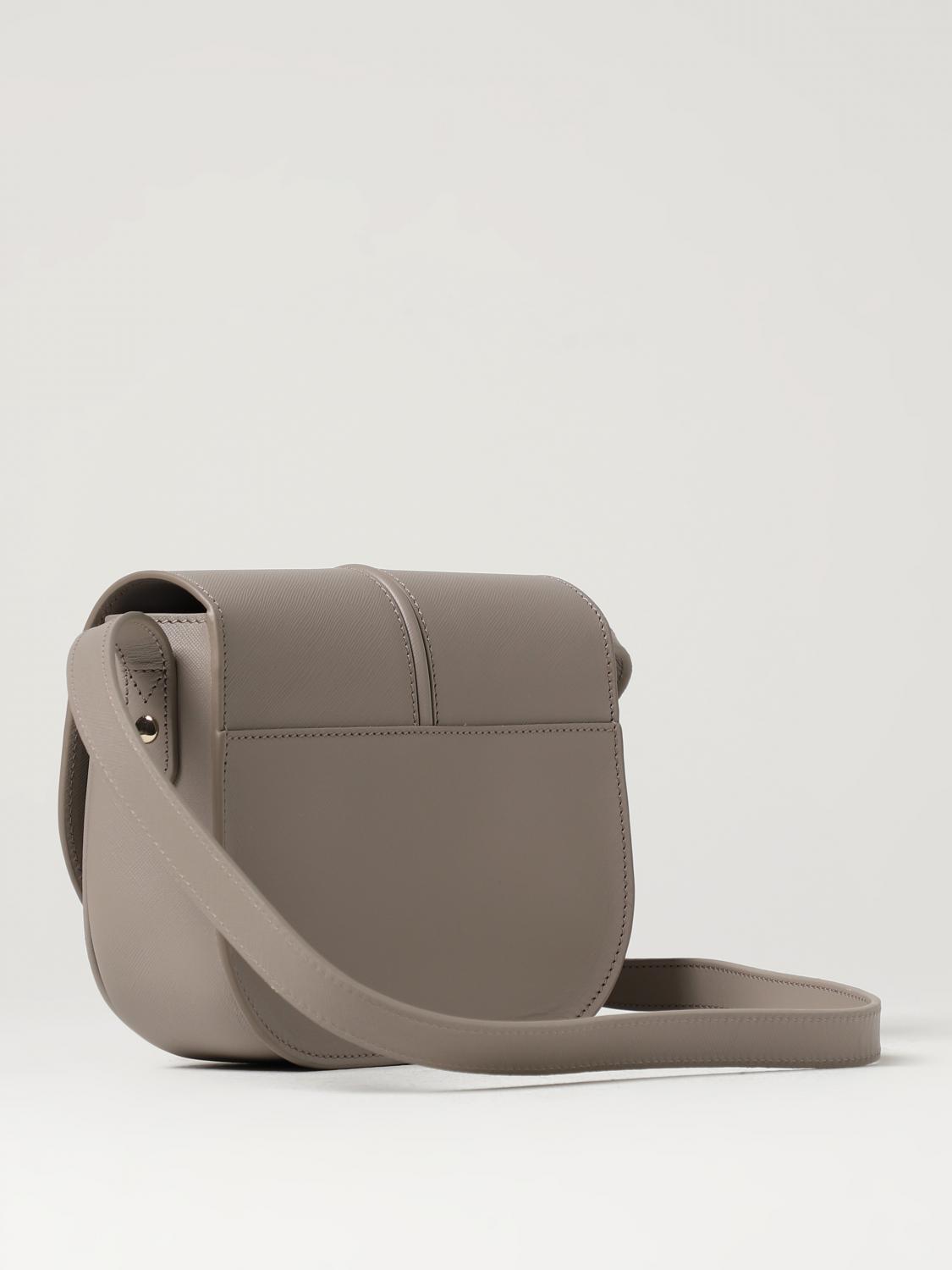 A.P.C. BORSA MINI: Borsa Betty A.P.C. in pelle saffiano con logo, Perla - Img 2