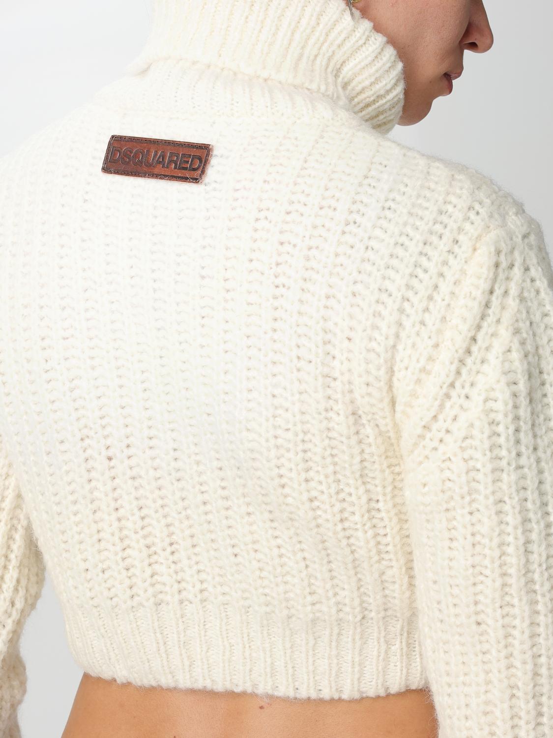 DSQUARED2 アイボリー セーター S イタリー製 Dsquared2 sweater in wool blend - White | S72HA1171S18355 | GIGLIO.COM
