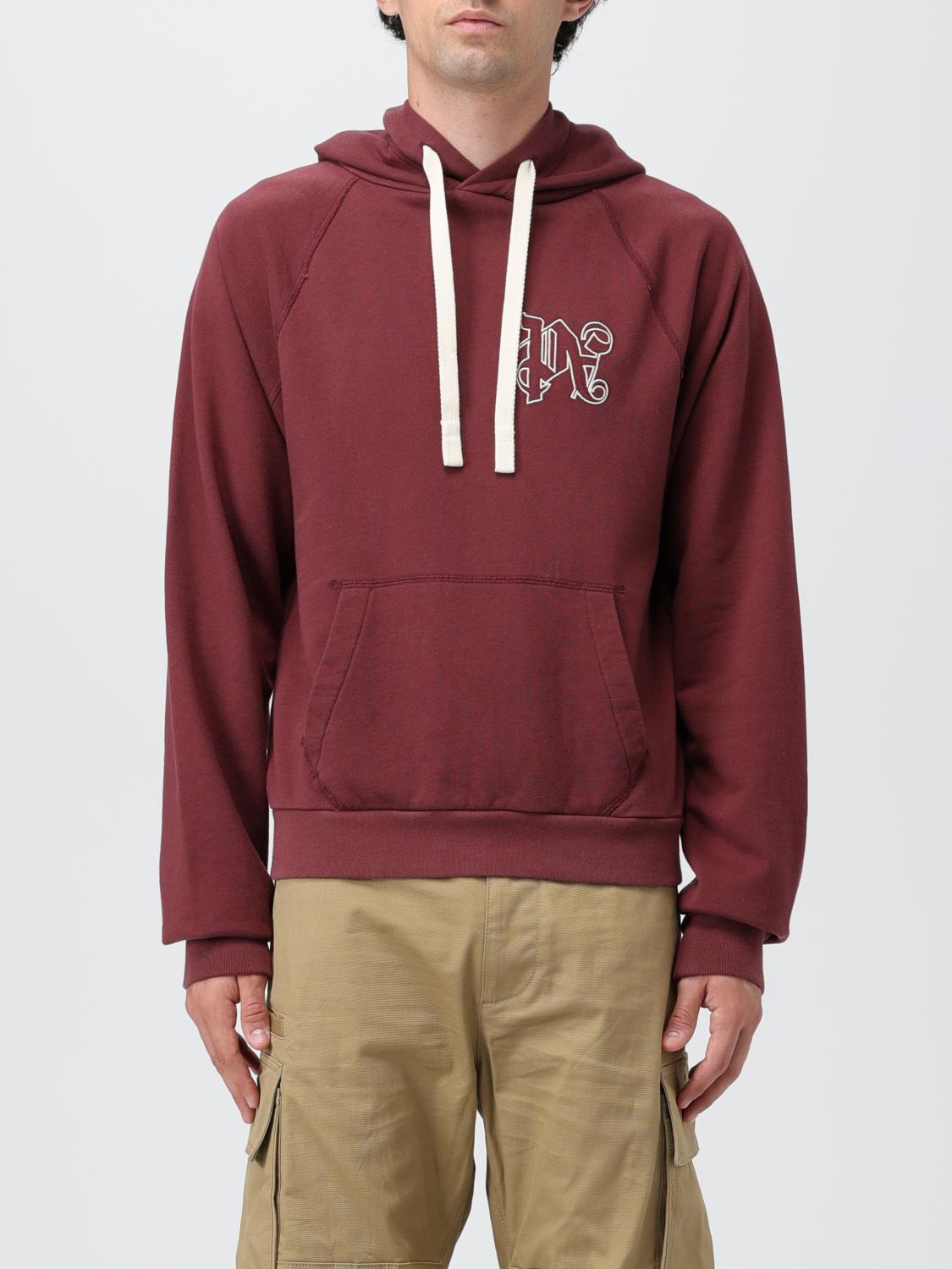 PALM ANGELS SUDADERA: Sudadera hombre Palm Angels, Granate - Img 1