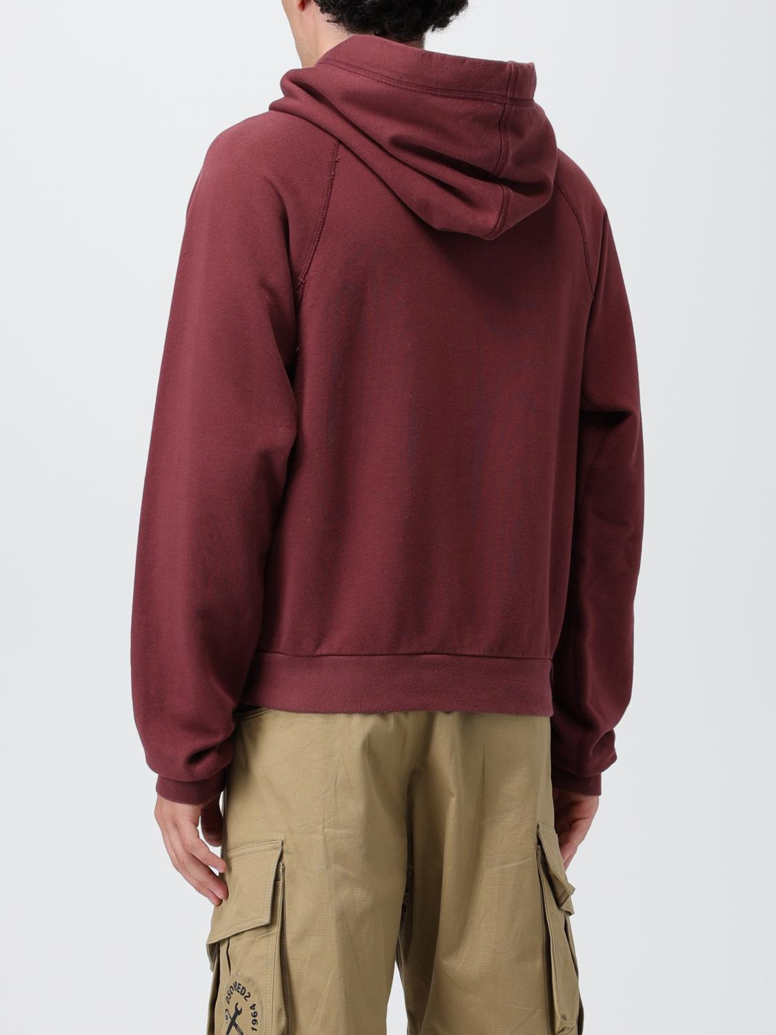 PALM ANGELS SUDADERA: Sudadera hombre Palm Angels, Granate - Img 3