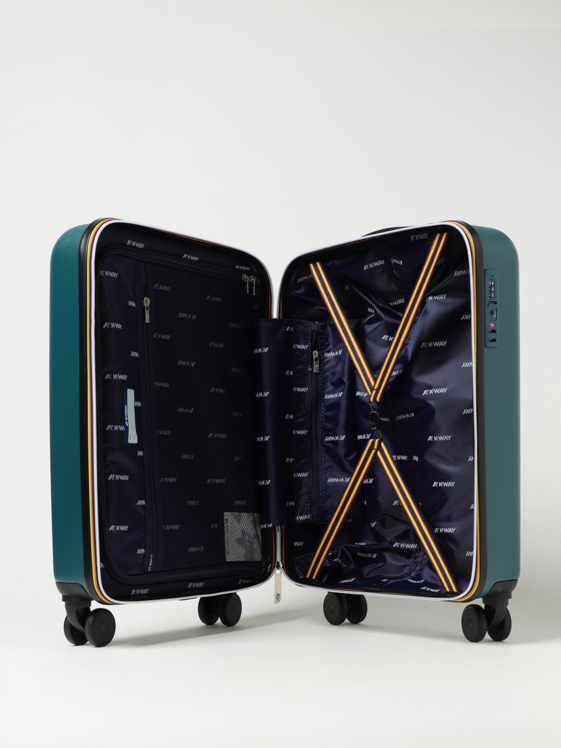 K-WAY KOFFER: Tasche herren K-way, Petroleum Blue - Img 2