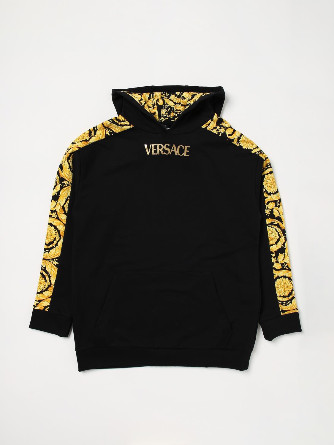 VERSACE 스웨터: 스웨터 남아 Versace Young, 블랙 - Img 1