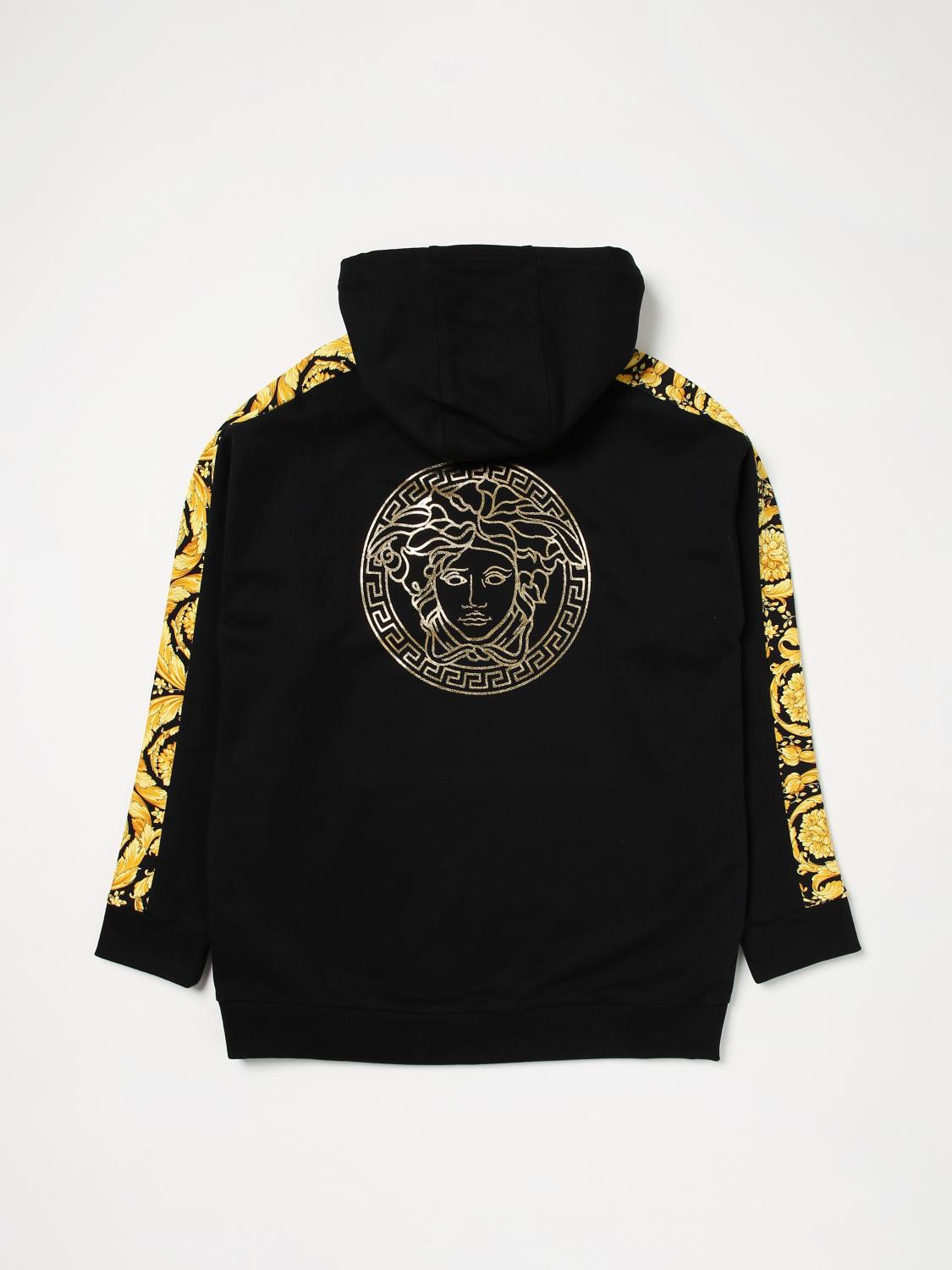 VERSACE 스웨터: 스웨터 남아 Versace Young, 블랙 - Img 2