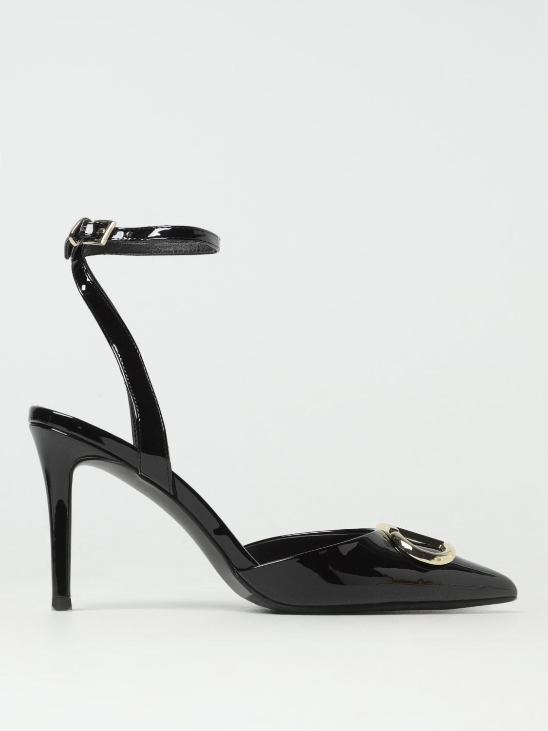 TWINSET SCARPE CON TACCO: Slingback Twinset in vernice, Nero - Img 1
