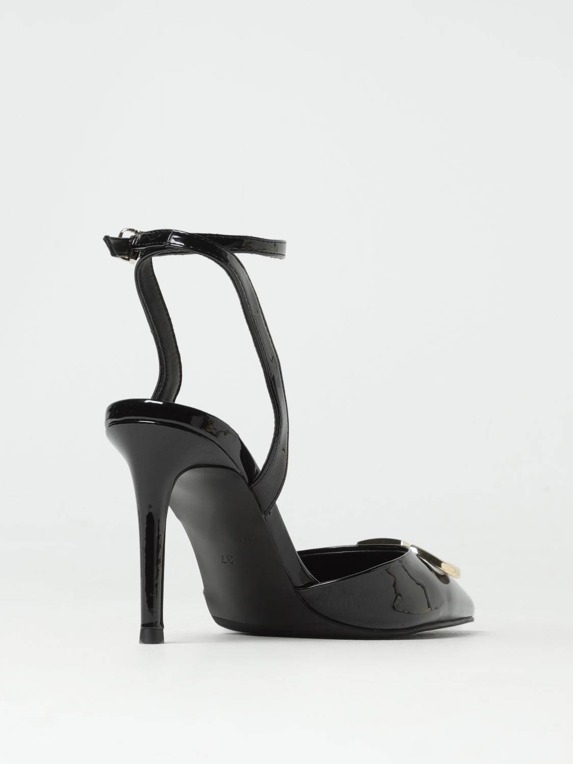 TWINSET SCARPE CON TACCO: Slingback Twinset in vernice, Nero - Img 3