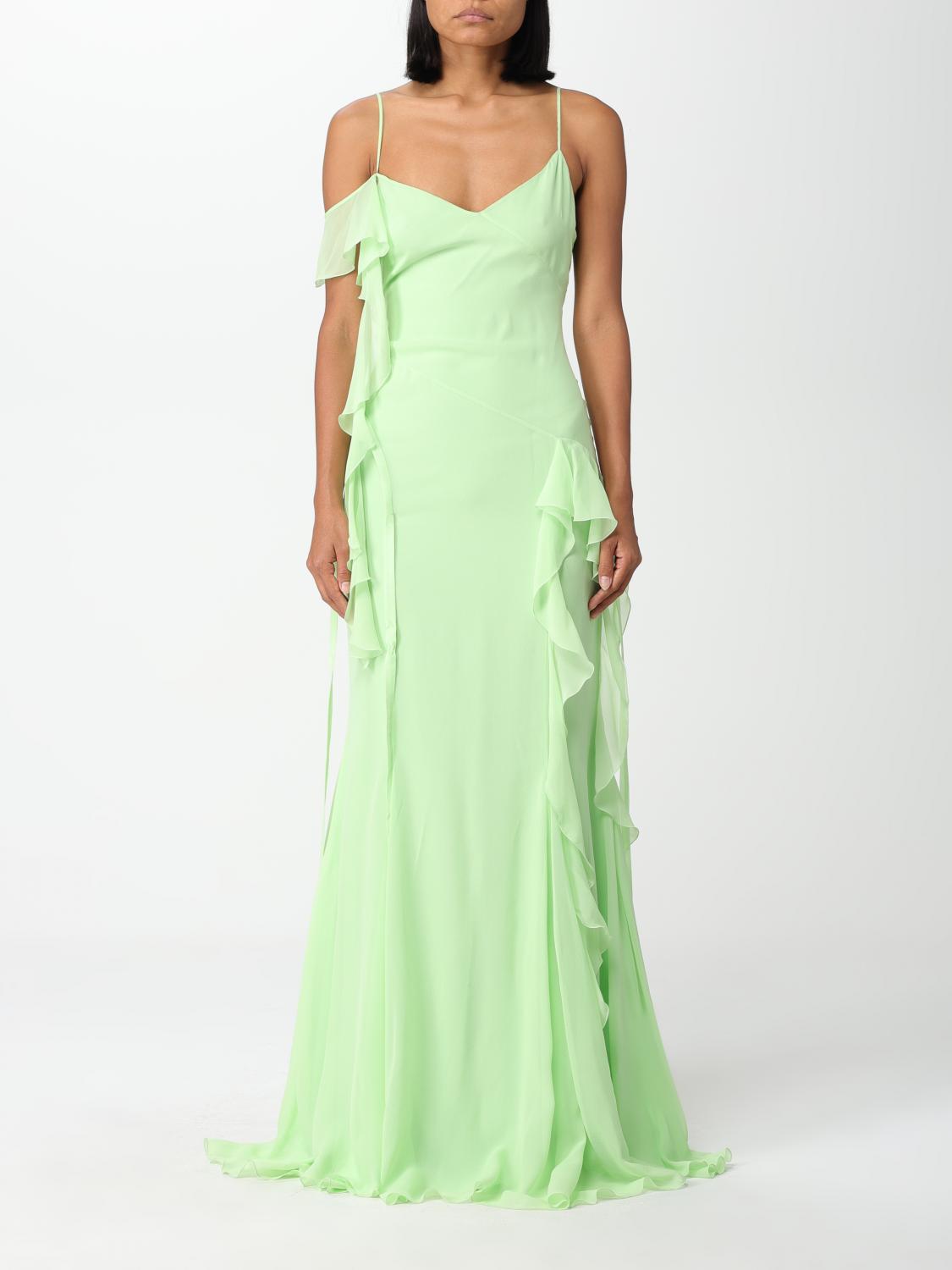 green emerald velvet dress Blumarine main image 0