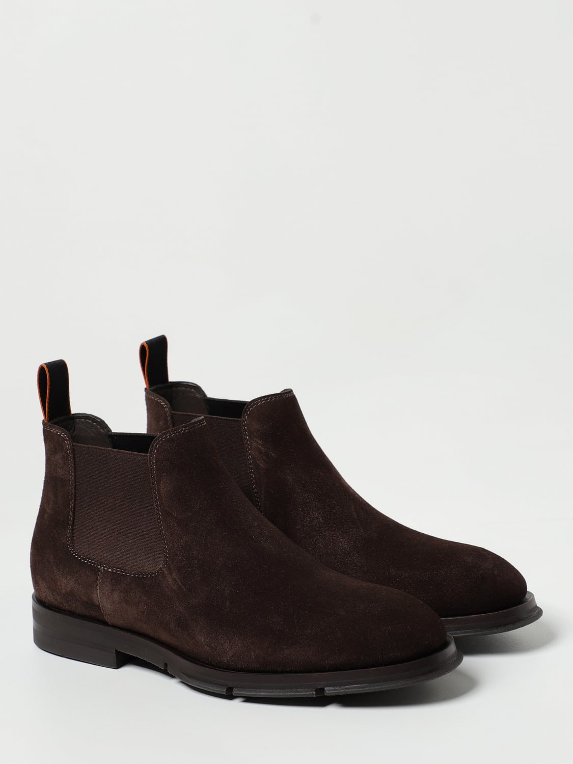 SANTONI 短靴: 短靴 男士 Santoni, 棕色 - Img 2