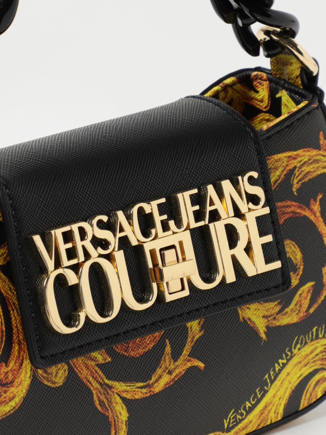 Versace Jeans Couture bag in saffiano synthetic leather - Black