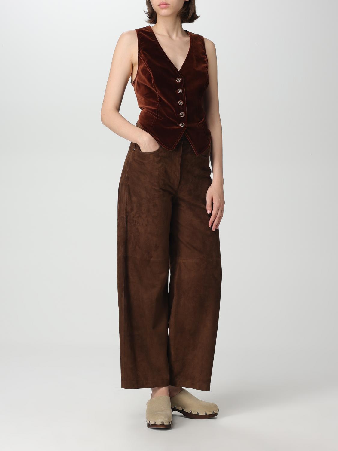 ETRO WAISTCOAT: Etro velvet waistcoat, Brown - Img 2