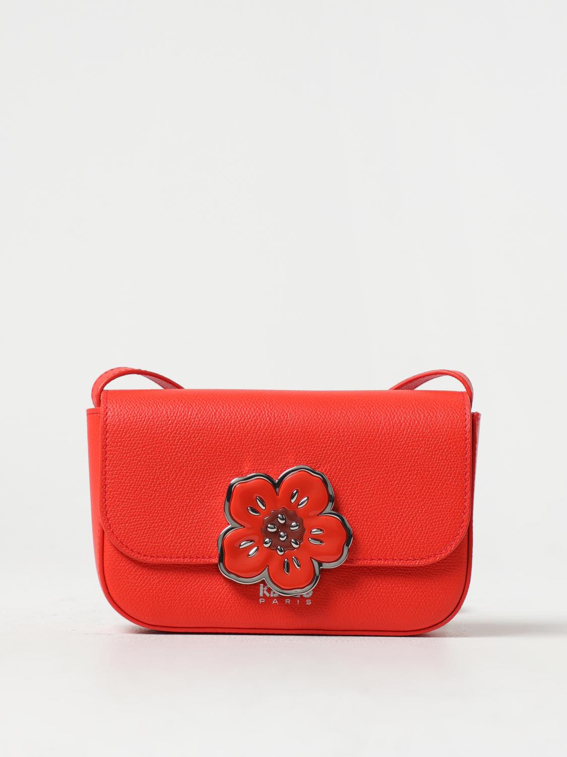 Kenzo Boke Flower bag in grained leather - Black | FD52SA418L01