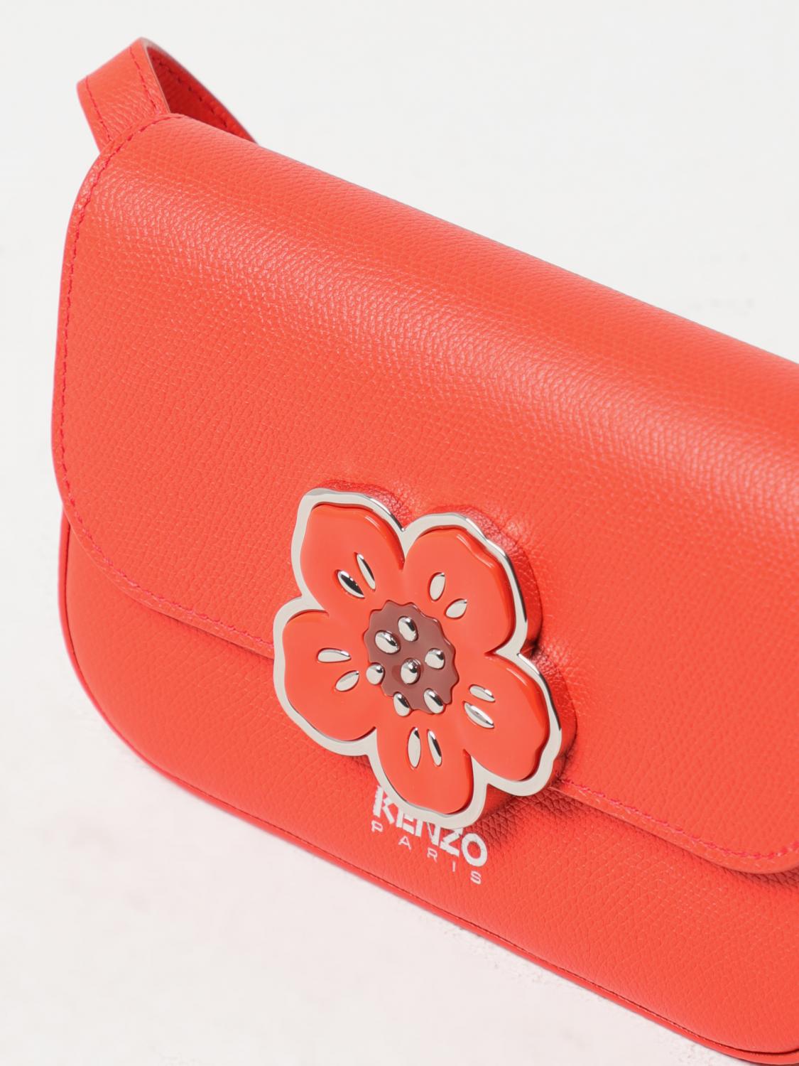 Kenzo Boke Flower bag in grained leather - Black | FD52SA418L01