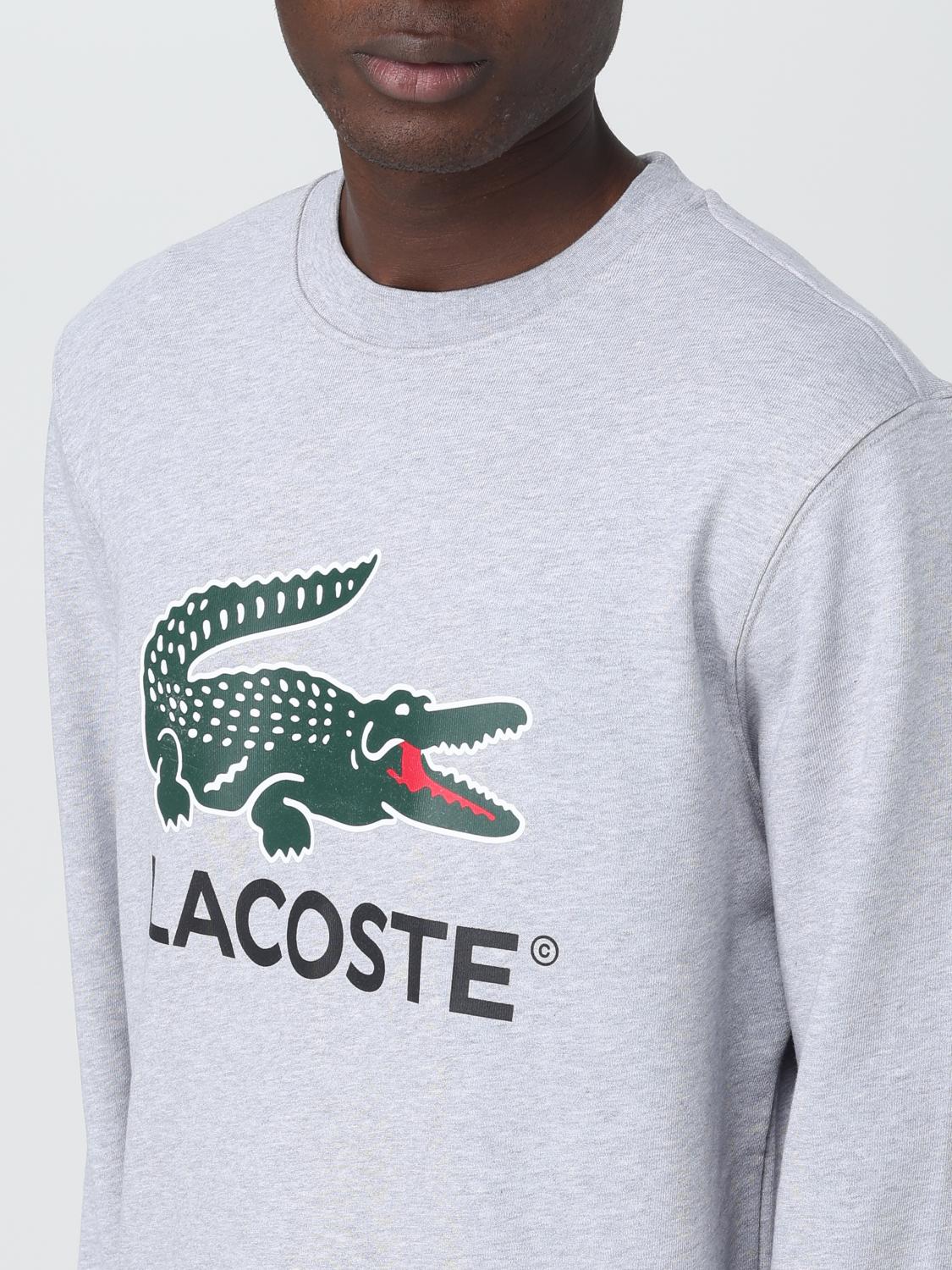 LACOSTE SWEATSHIRT: Sweater men Lacoste, Silver - Img 3