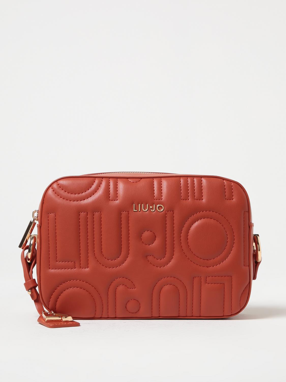 LIU JO: Borsa Manhattan in pelle sintetica con monogram Rosso