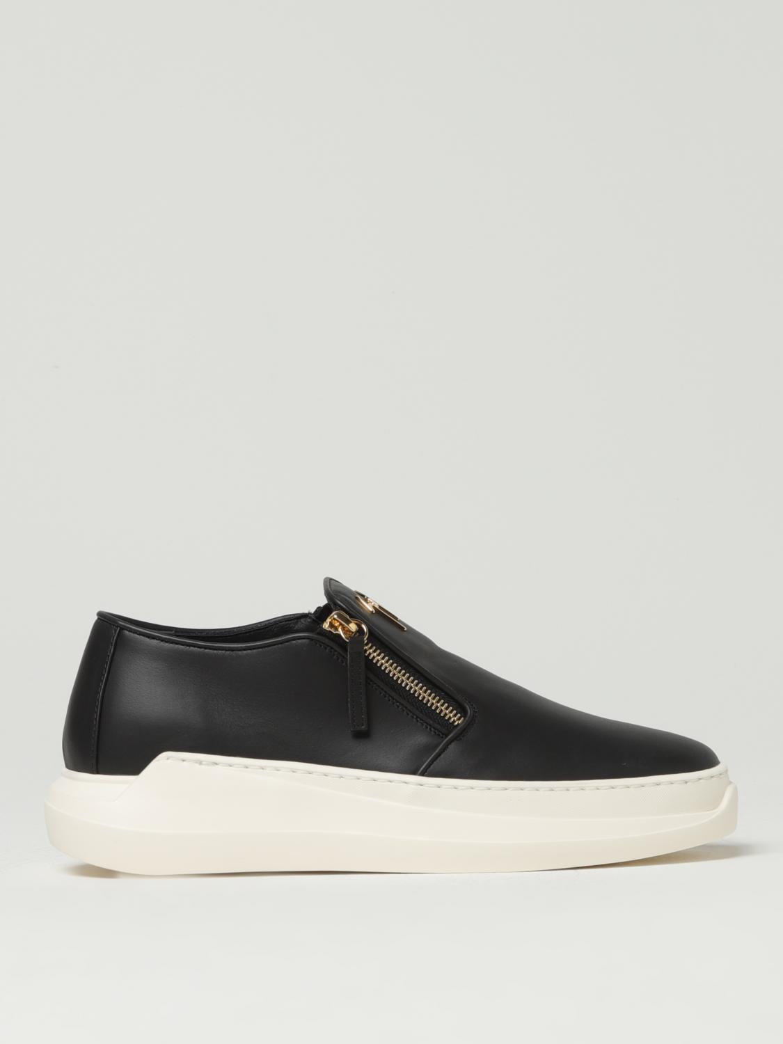 GIUSEPPE ZANOTTI SNEAKERS: Sneakers Giuseppe Zanotti in pelle, Nero 1 - Img 1