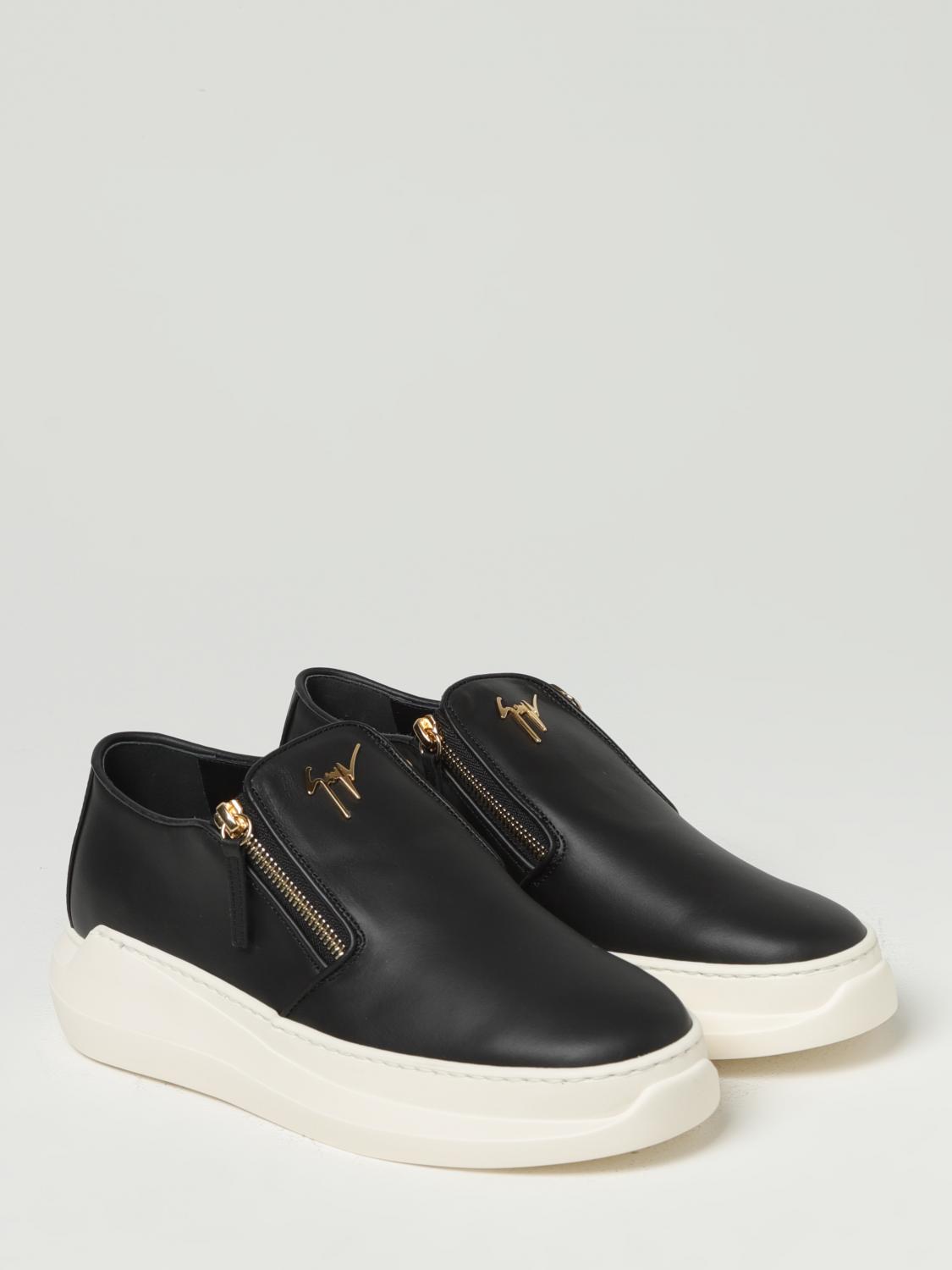 GIUSEPPE ZANOTTI SNEAKERS: Sneakers Giuseppe Zanotti in pelle, Nero 1 - Img 2