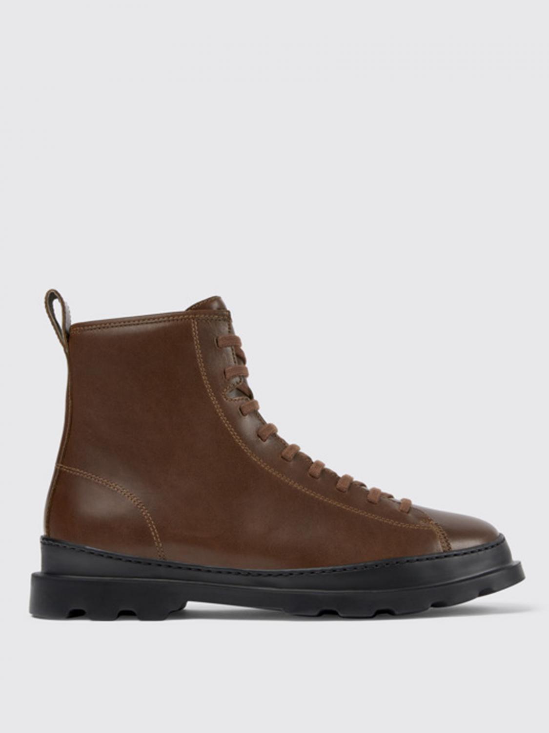 CAMPER STIVALETTI: Stivaletto Brutus Camper in pelle, Marrone - Img 1
