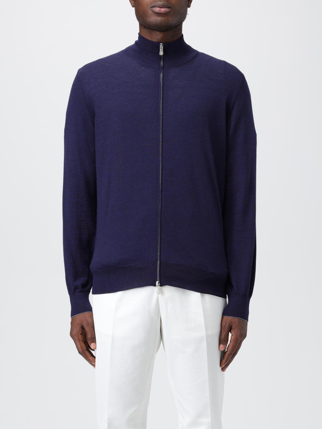 BRUNELLO CUCINELLI STRICKJACKE: Pullover herren Brunello Cucinelli, Marine - Img 1