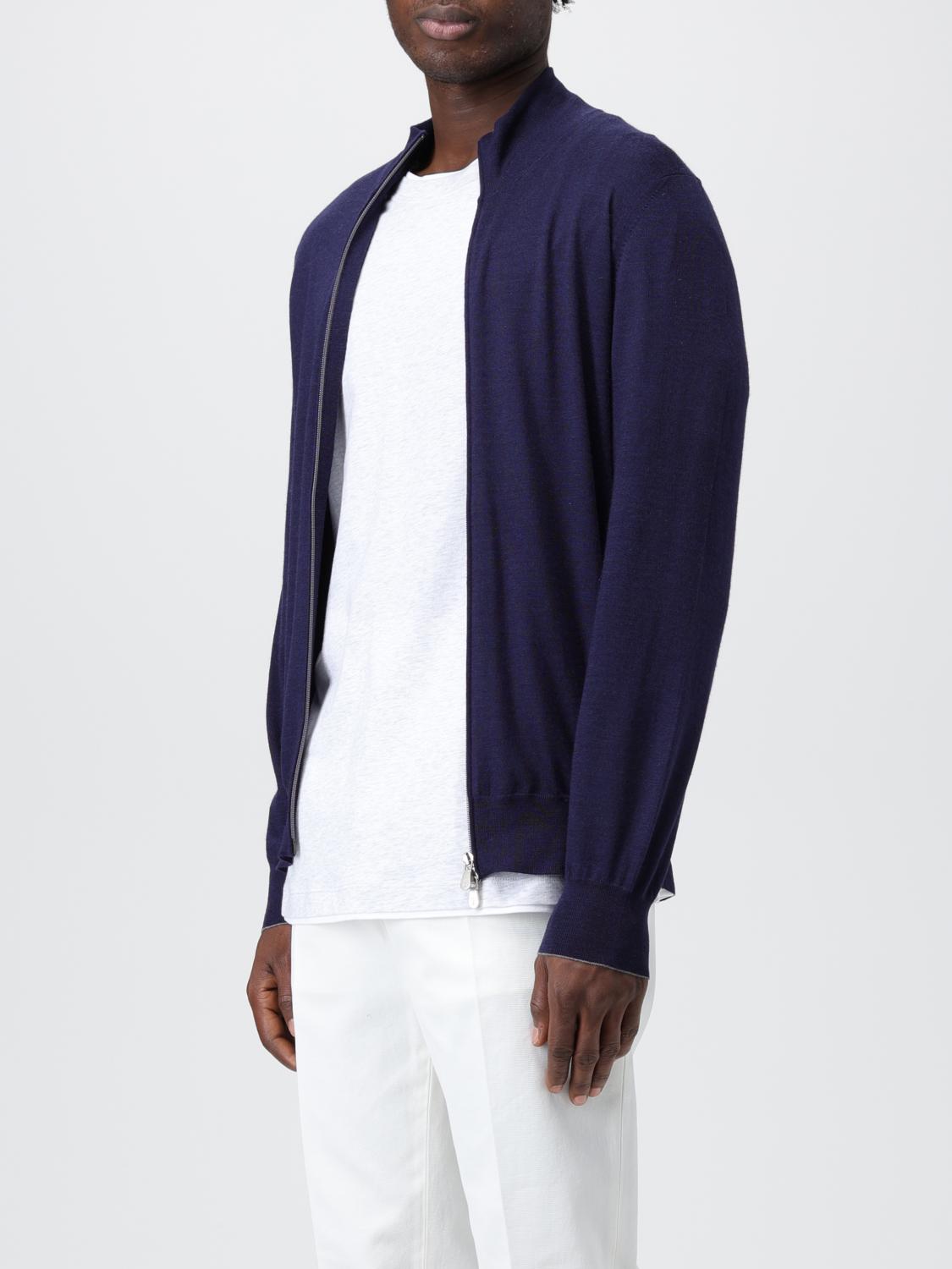 BRUNELLO CUCINELLI STRICKJACKE: Pullover herren Brunello Cucinelli, Marine - Img 4