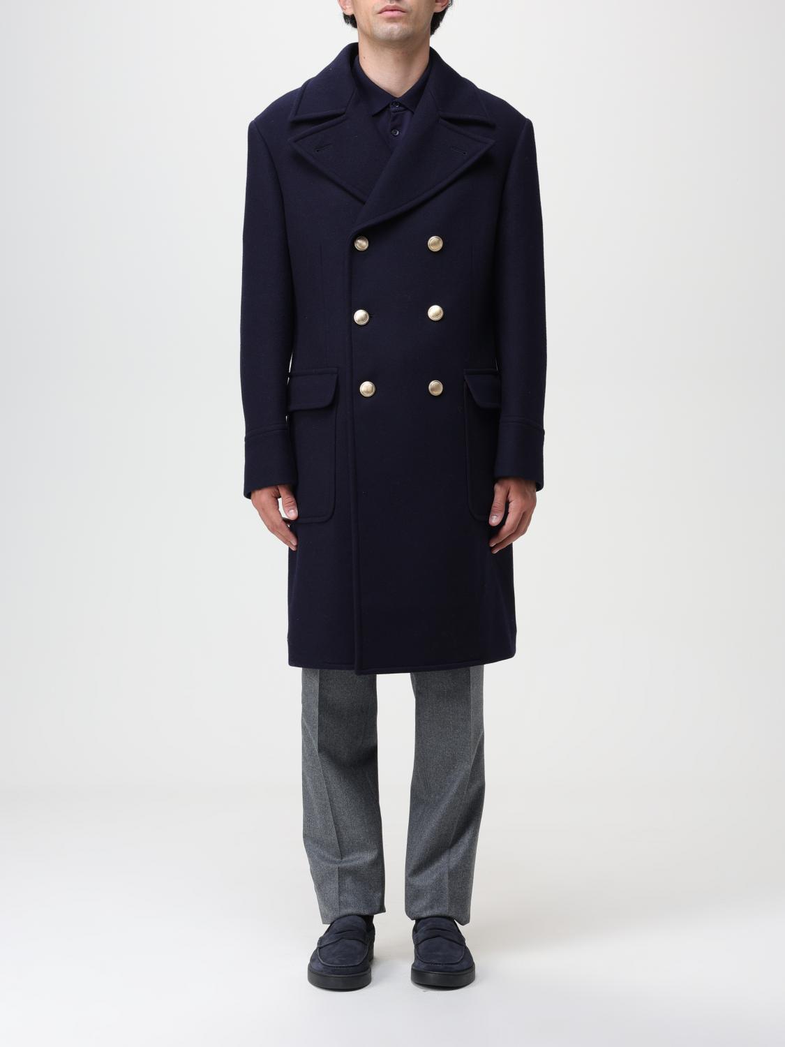 BRUNELLO CUCINELLI CAPPOTTO: Cappotto Brunello Cucinelli doppiopetto in lana, Blue Navy - Img 1