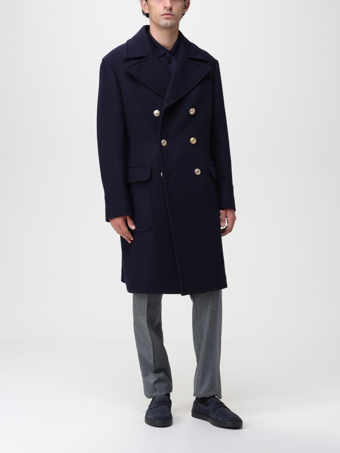 BRUNELLO CUCINELLI CAPPOTTO: Cappotto Brunello Cucinelli doppiopetto in lana, Blue Navy - Img 2