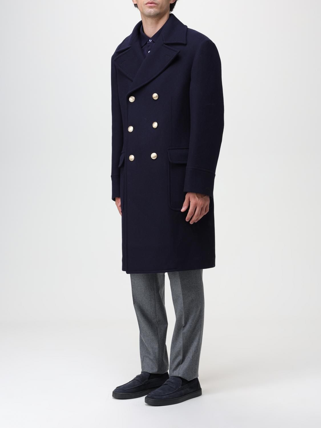 BRUNELLO CUCINELLI CAPPOTTO: Cappotto Brunello Cucinelli doppiopetto in lana, Blue Navy - Img 4