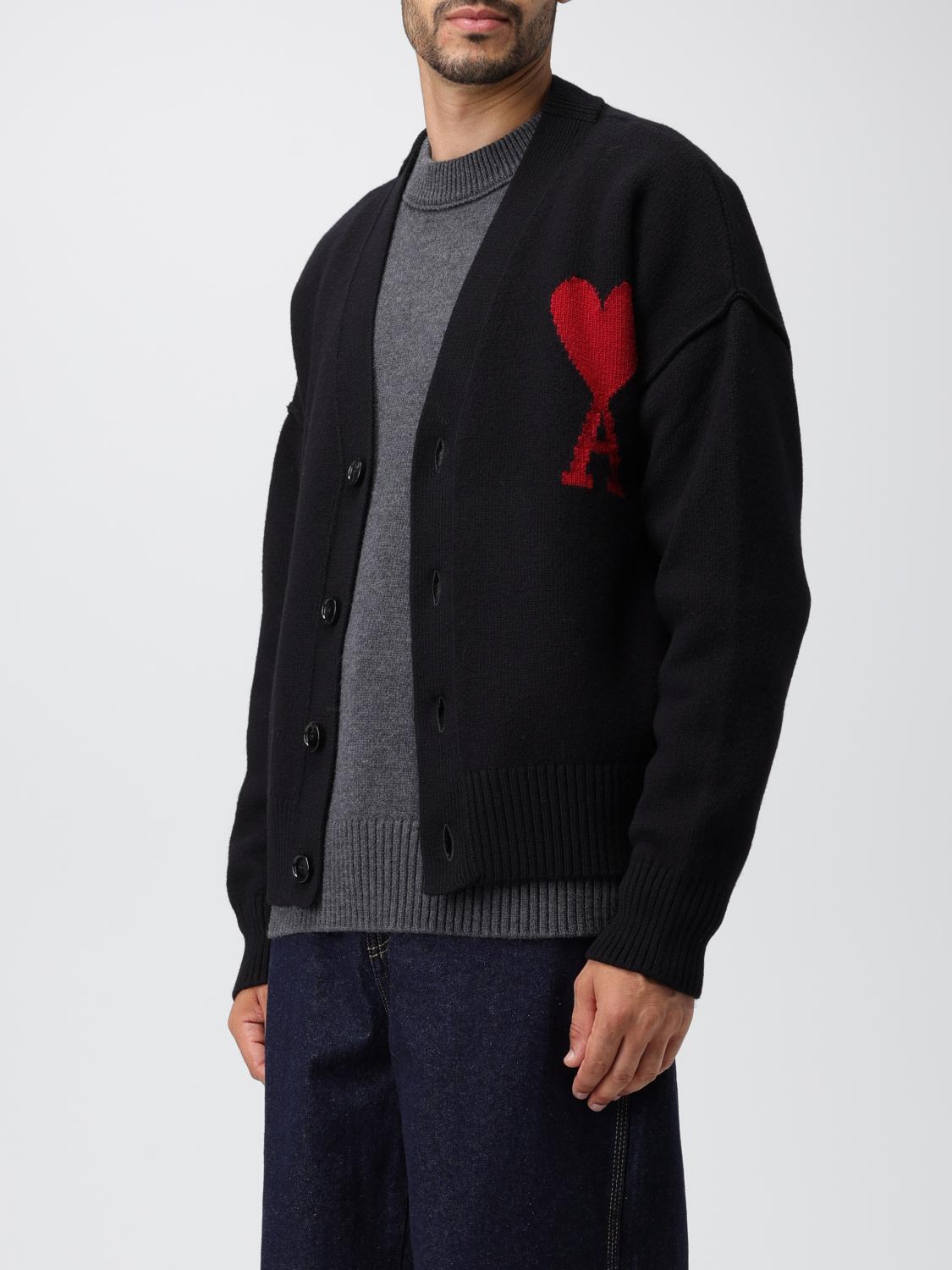 AMI PARIS CARDIGAN: Pull homme Ami Paris, Noir - Img 4
