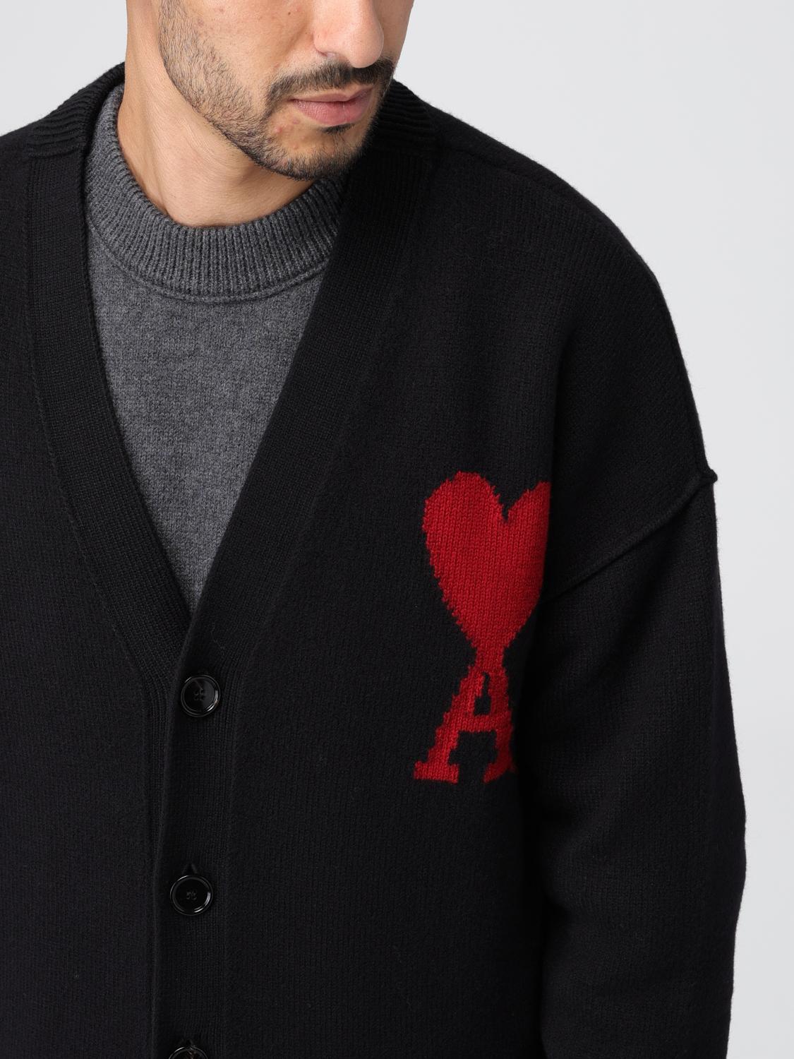 AMI PARIS CARDIGAN: Pull homme Ami Paris, Noir - Img 5