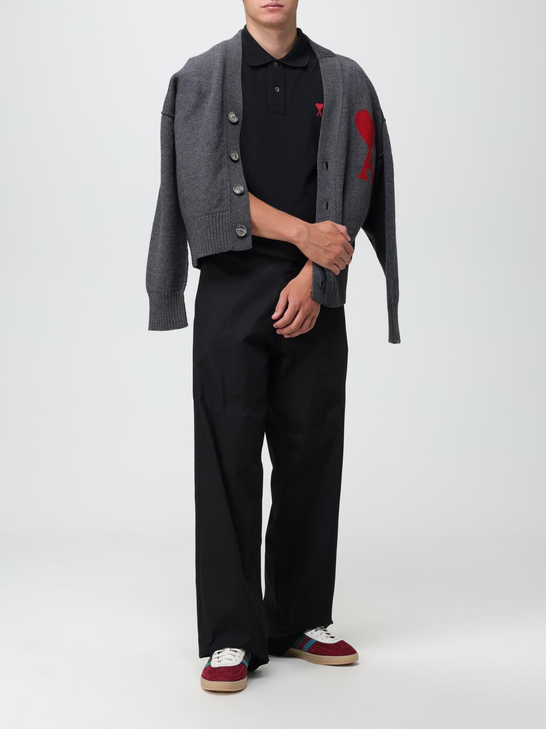 AMI PARIS CARDIGAN: Pull homme Ami Paris, Gris - Img 2