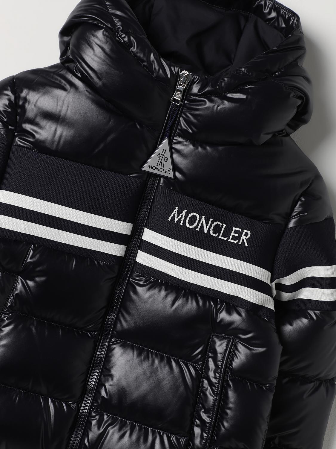 MONCLER CHAQUETA: Abrigo niños Moncler, Azul Oscuro - Img 3