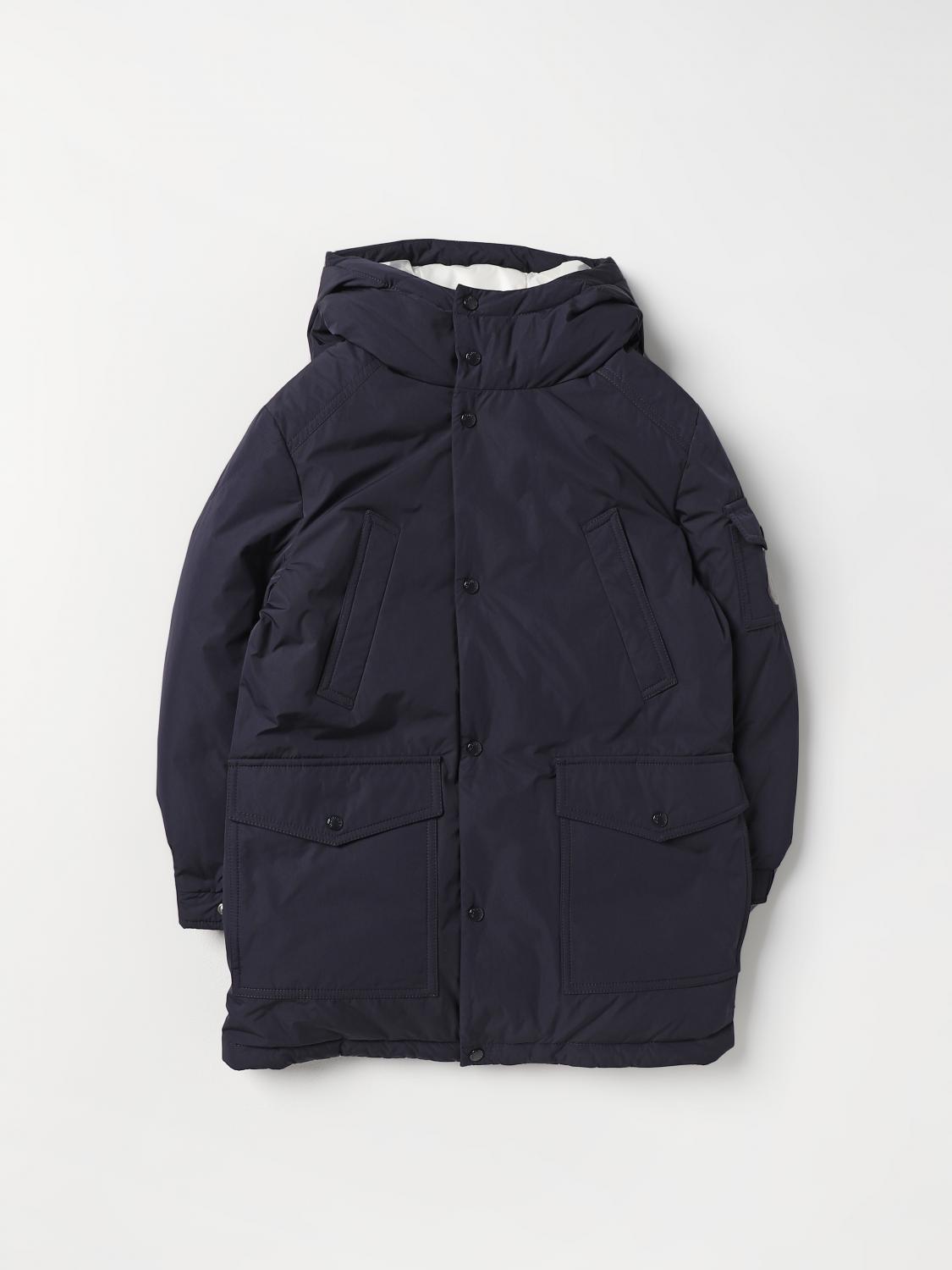 MONCLER CHAQUETA: Abrigo niños Moncler, Azul Oscuro - Img 1