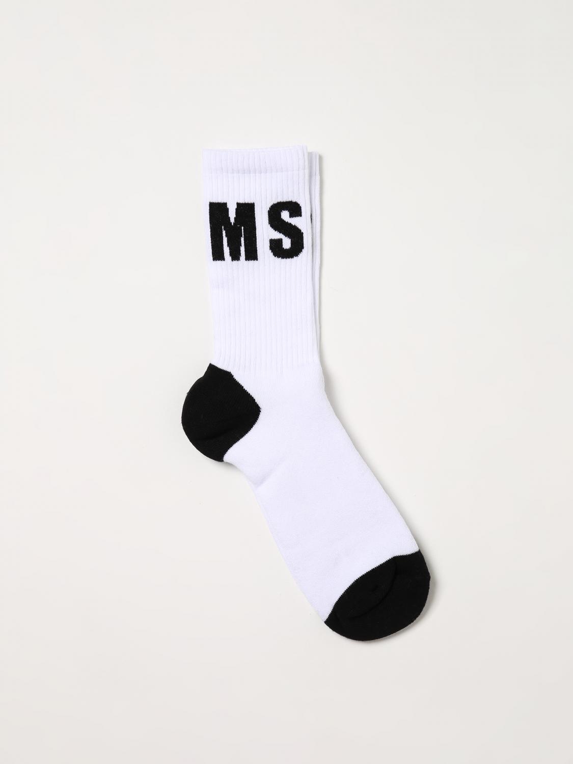 MSGM CALCETINES: Calcetines hombre MSGM, Blanco - Img 1